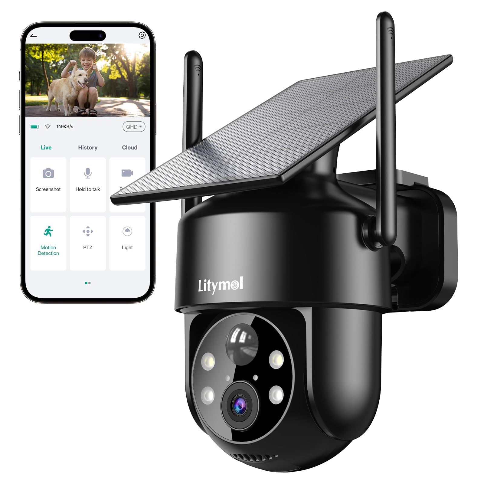 2K 2.4g WiFi Security Cameras Wireless Outdoor