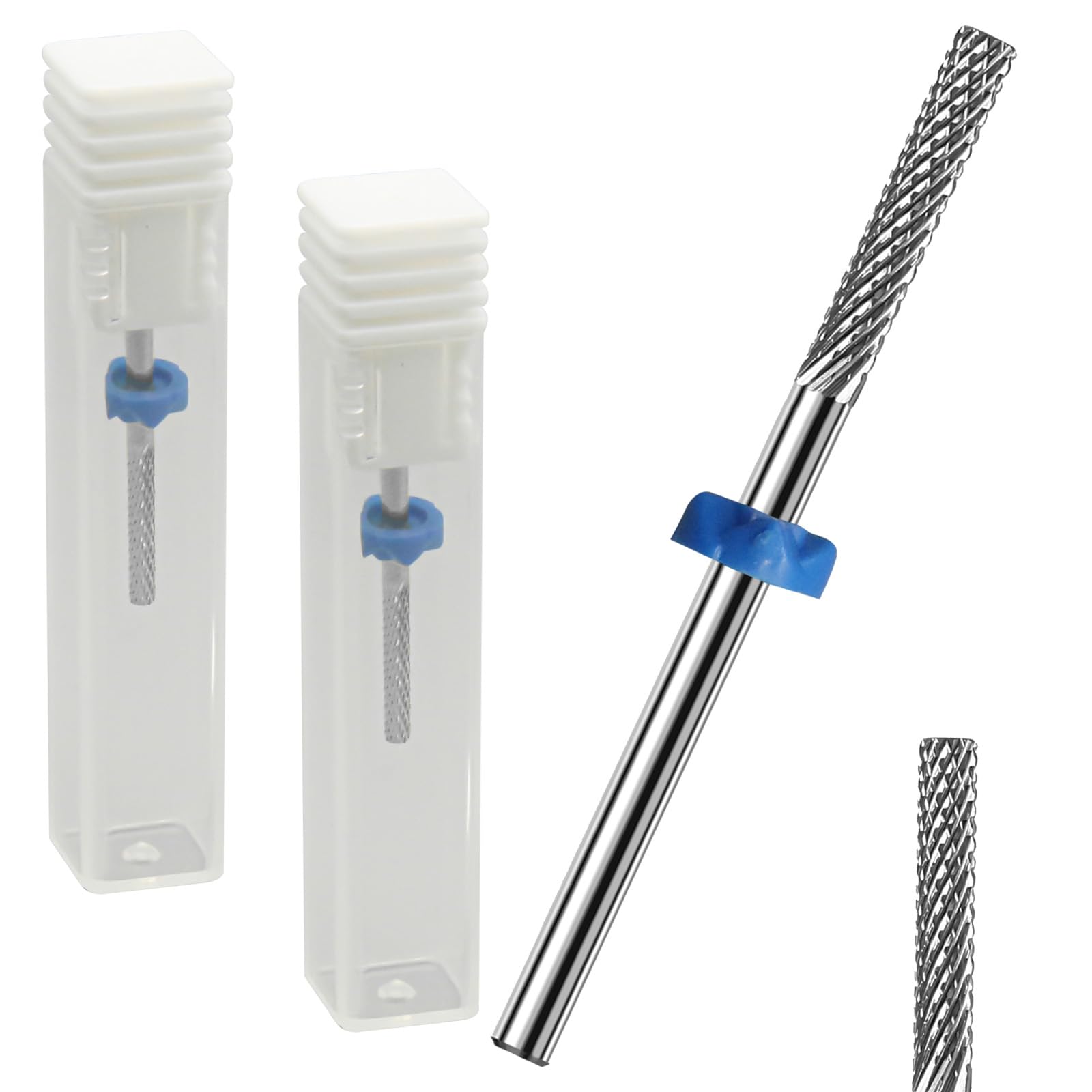 2Pcs 3/32" Carbide Nail Tungsten Drill Bits Cuticle Bit