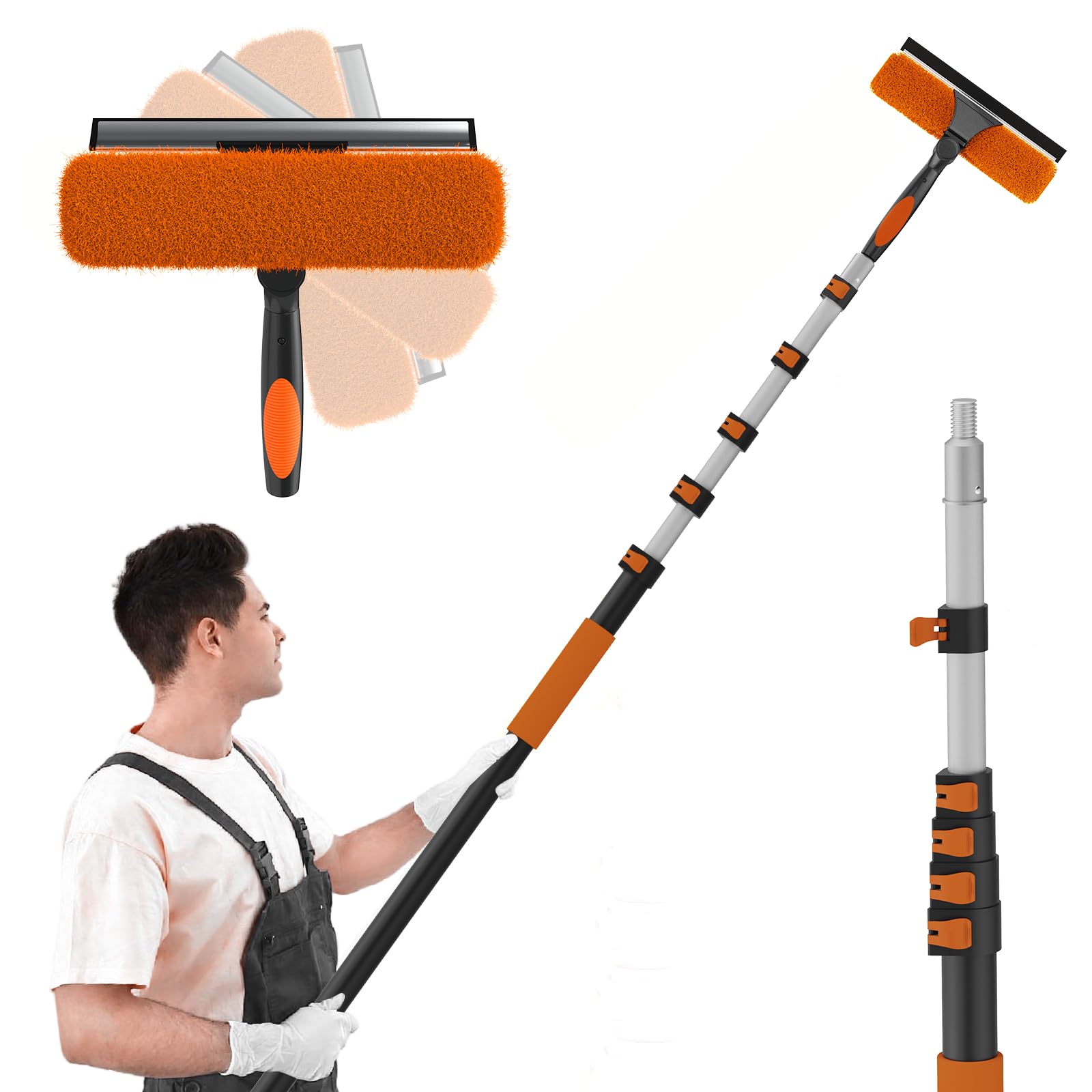30FT Reach 2-in-1 Window Squeegee