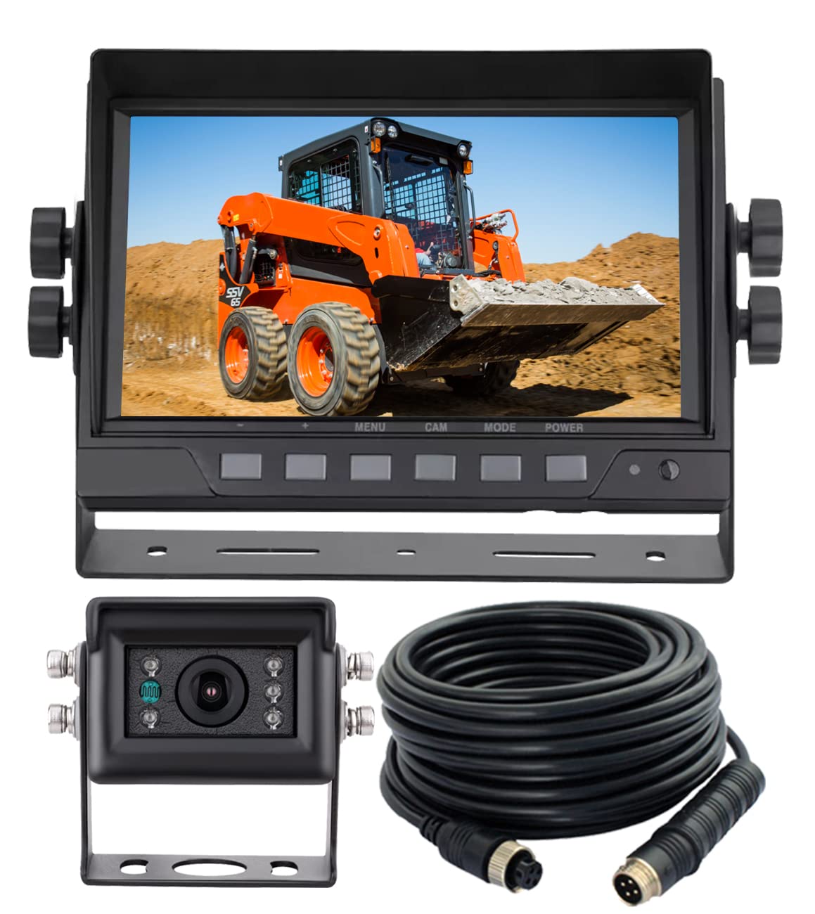 7" 1080P AHD Wired Reverse Rear View Backup Camera System