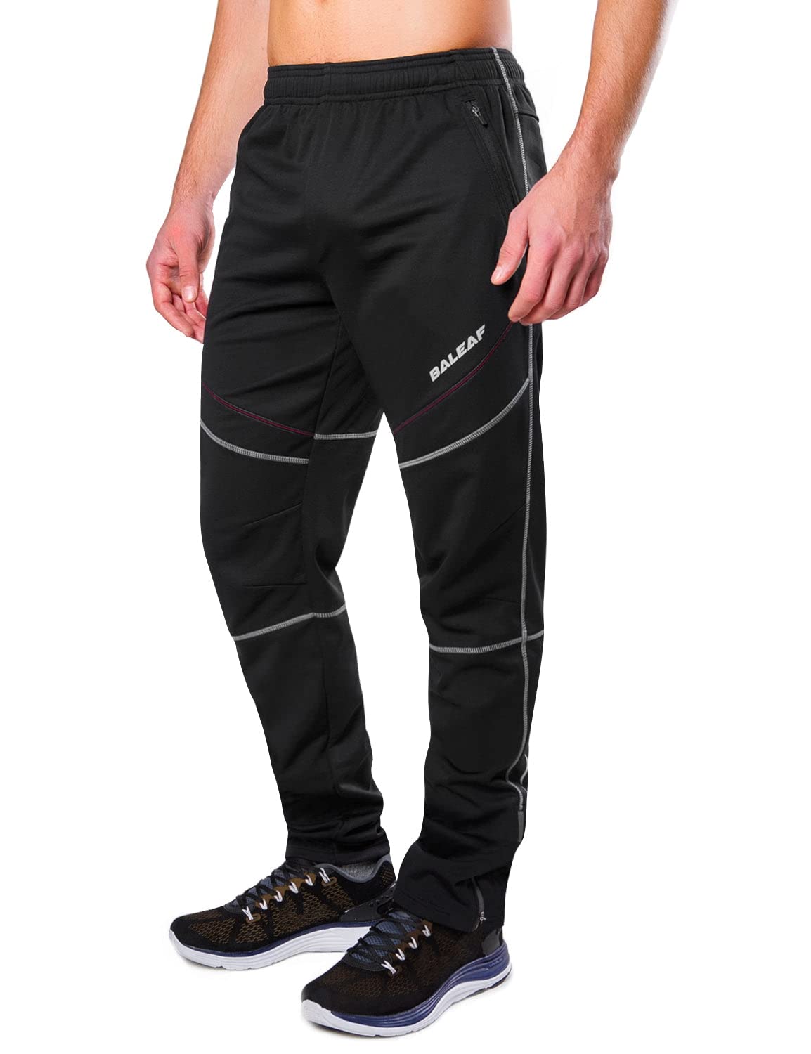 baleaf Men's Fleece Pants Winter Cycling Pants Mountain Bike Clothing Thermal