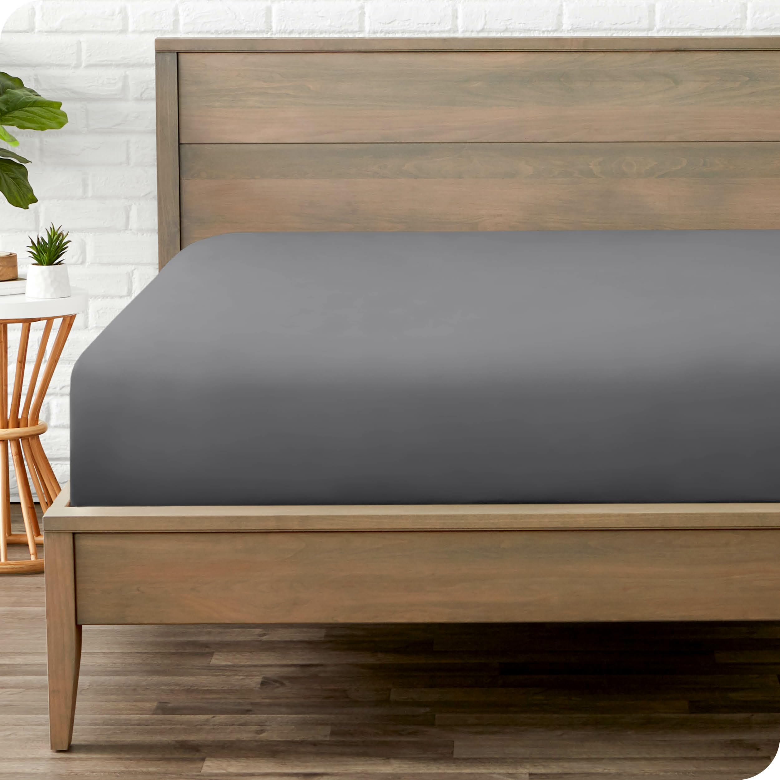 Bare Home Fitted Bottom Sheet Queen Size