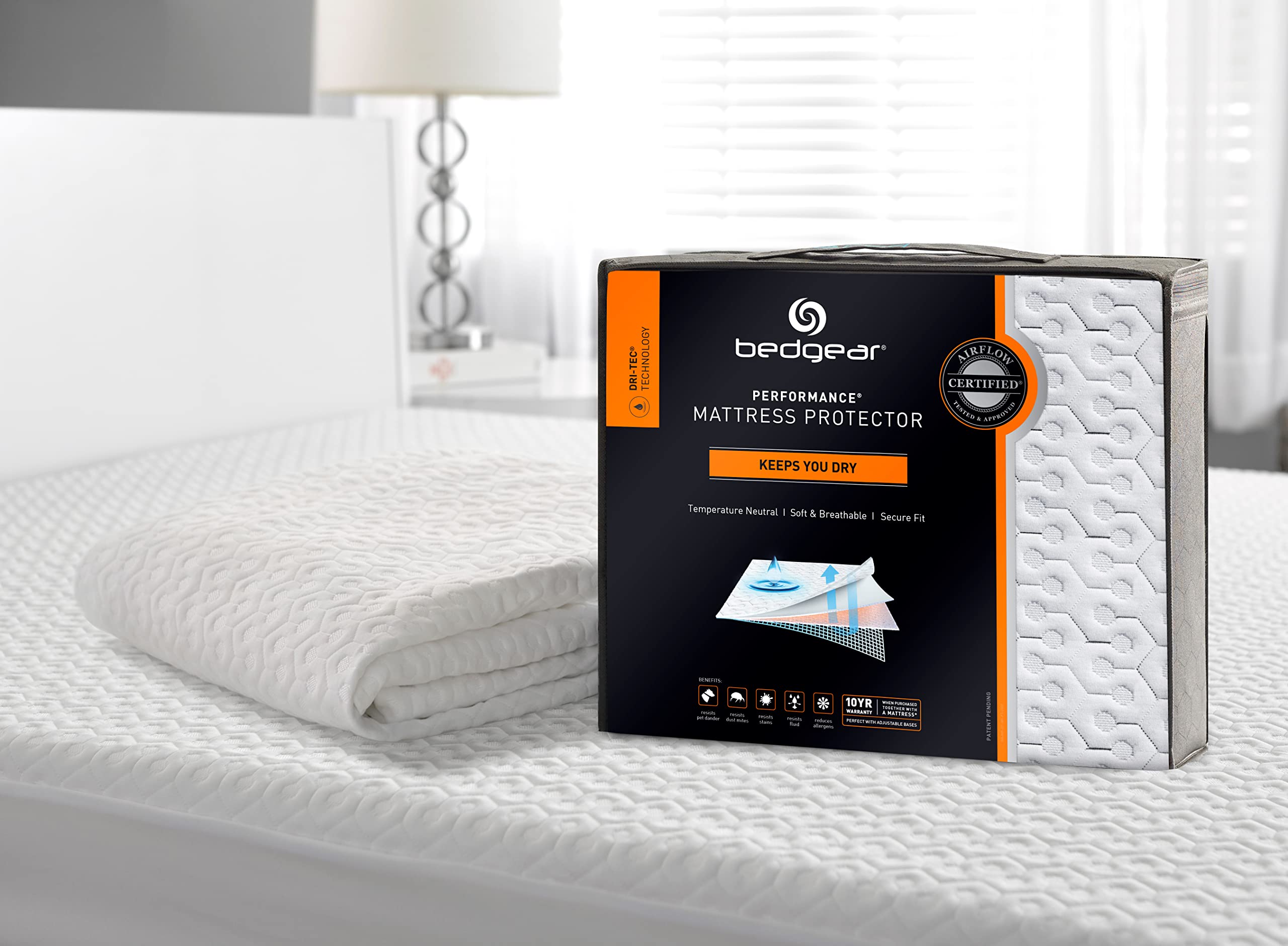 Bedgear King Dri-Tec Waterproof Mattress Protector – Noiseless
