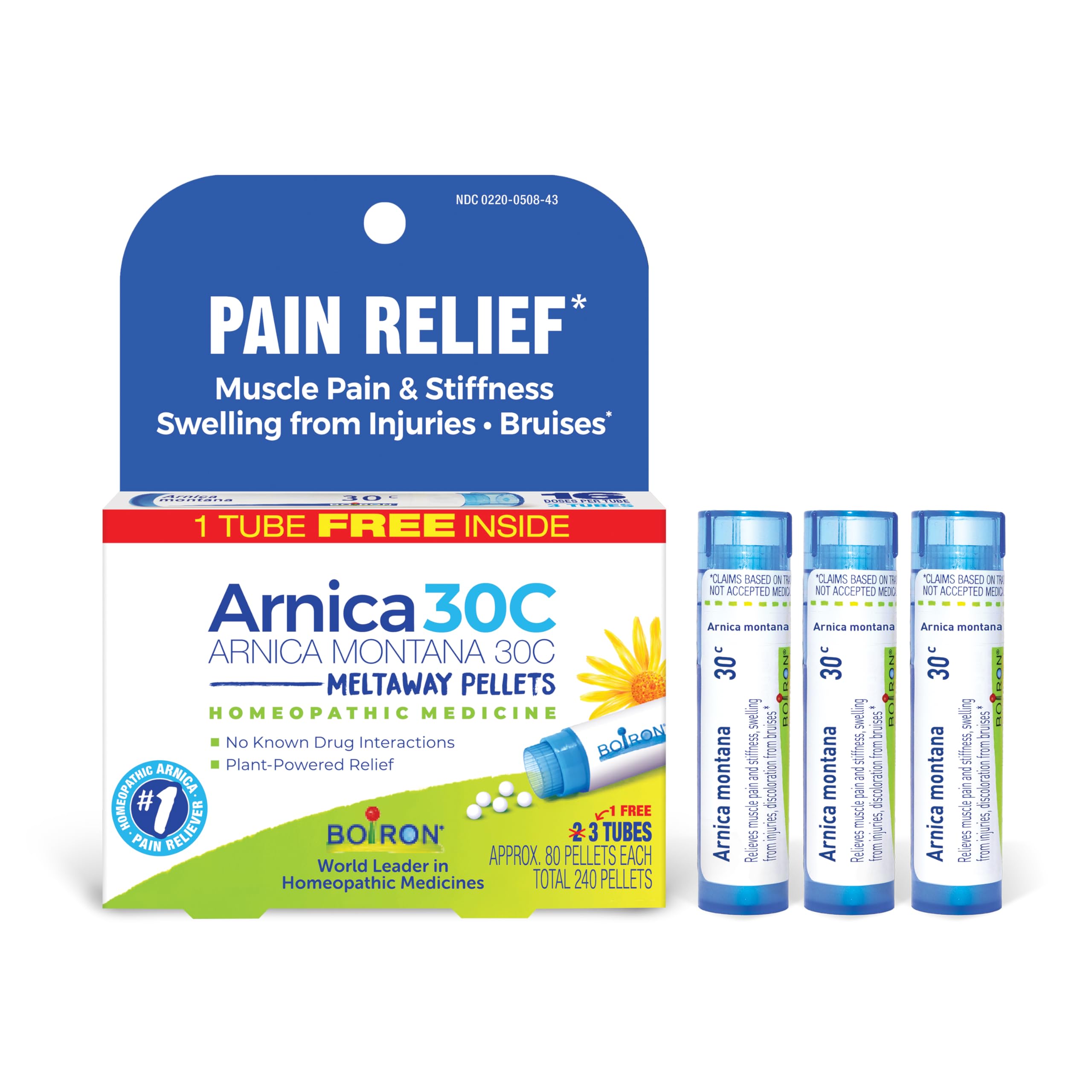Boiron Arnica Montana 30C Homeopathic Medicine for Relief from Muscle Pain