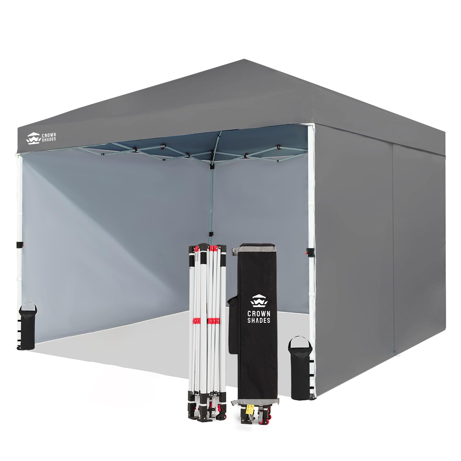 CROWN SHADES 10X10 Comercial Instant Canopy Pop Up Tent with Center Lock