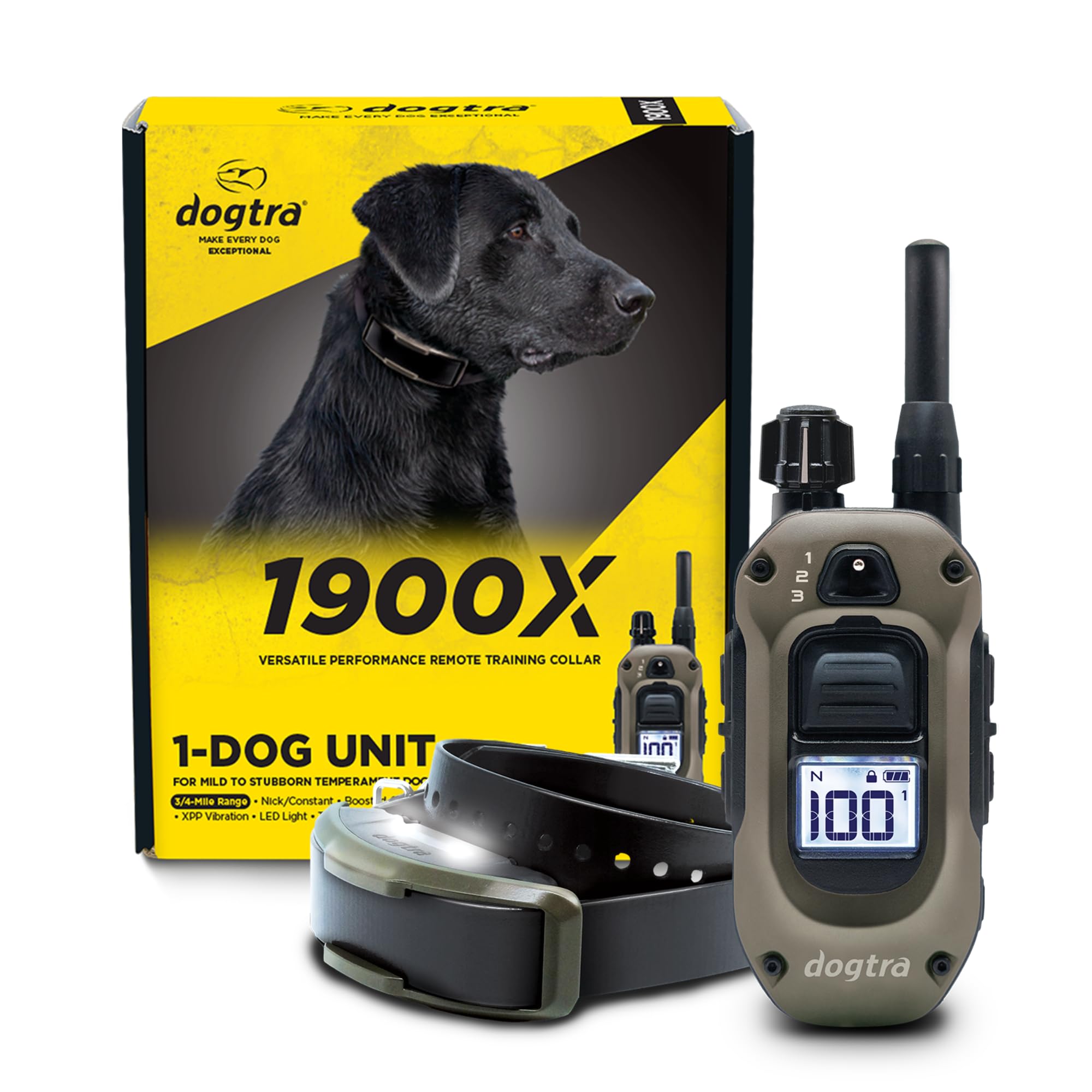 Dogtra 1900X E-Collar with Remote [New Edition] 35 lbs+