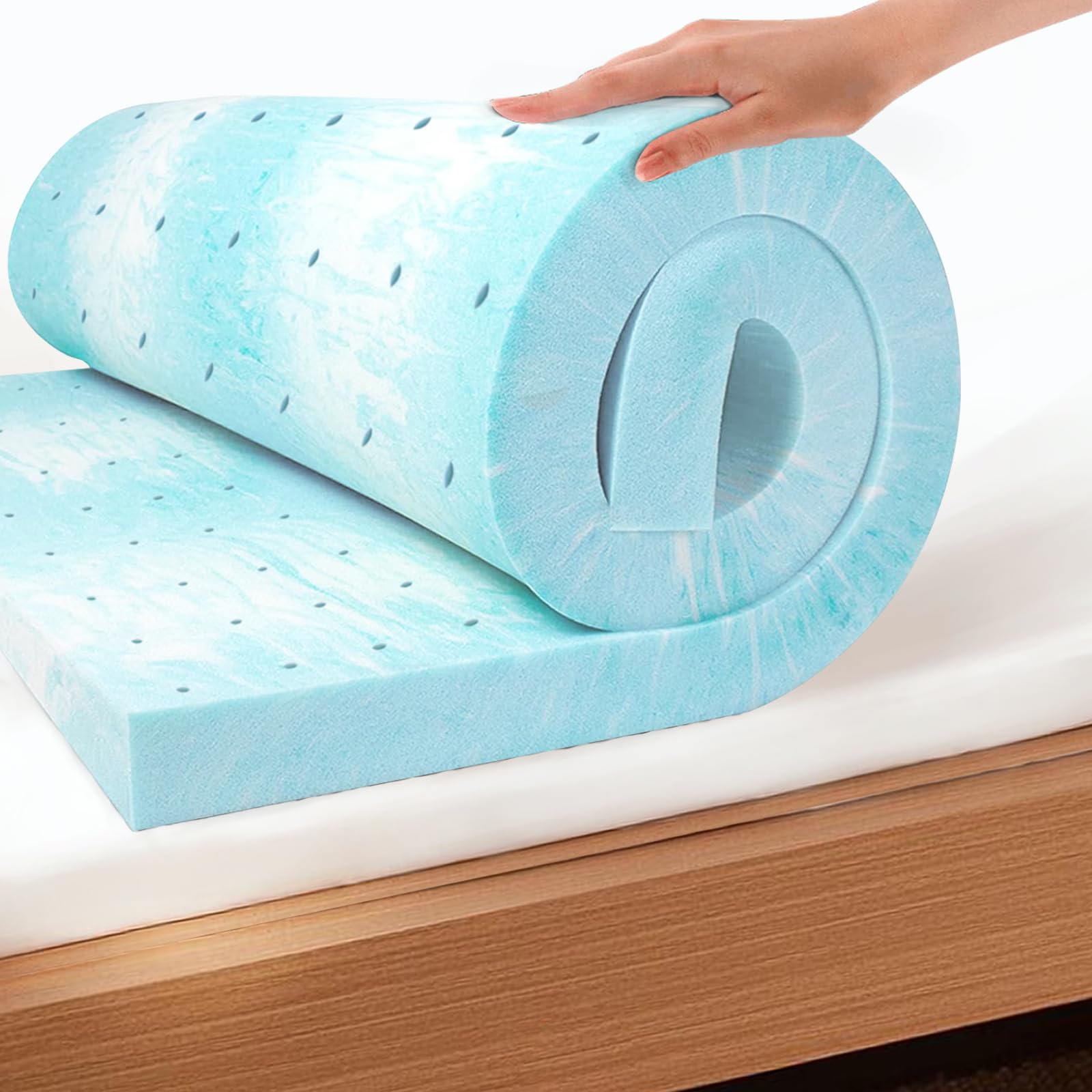EGO Topper 3 Inch Queen Memory Foam Mattress Topper