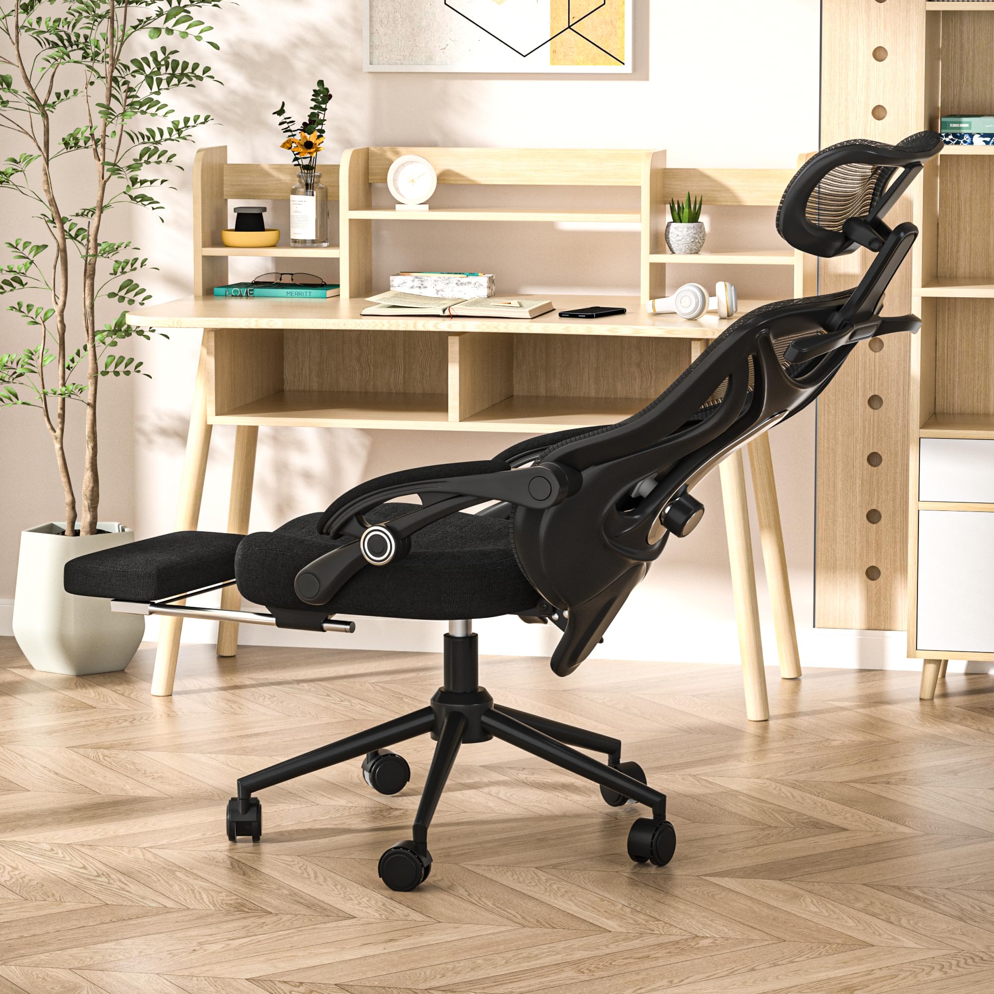 Ergonomic Office Chair with Footrest