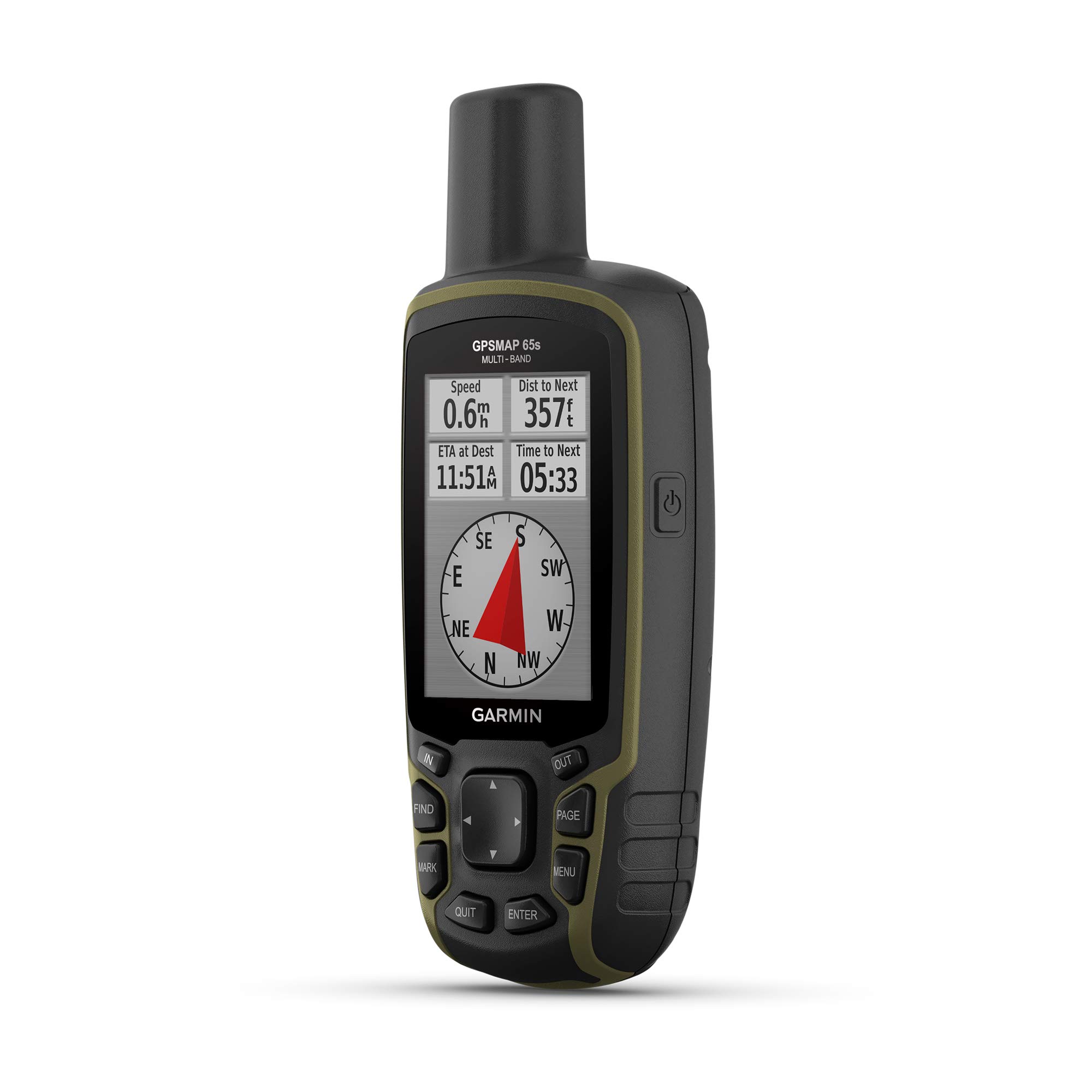 Garmin GPSMAP 65s, Button-Operated Handheld with Altimeter and Compass