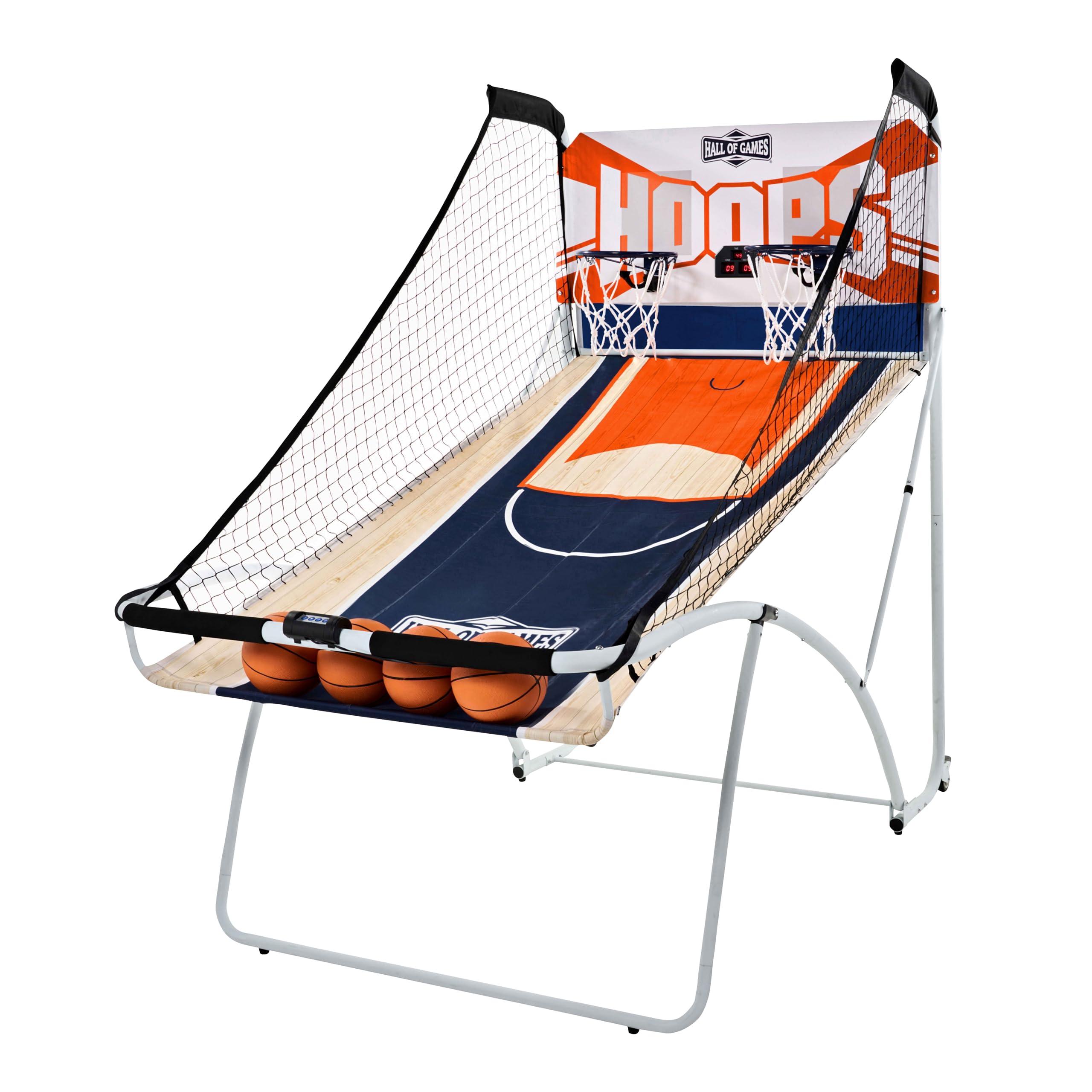 Hall of Games EZ Fold Premium Indoor Arcade Basketball Game with Steel Frame