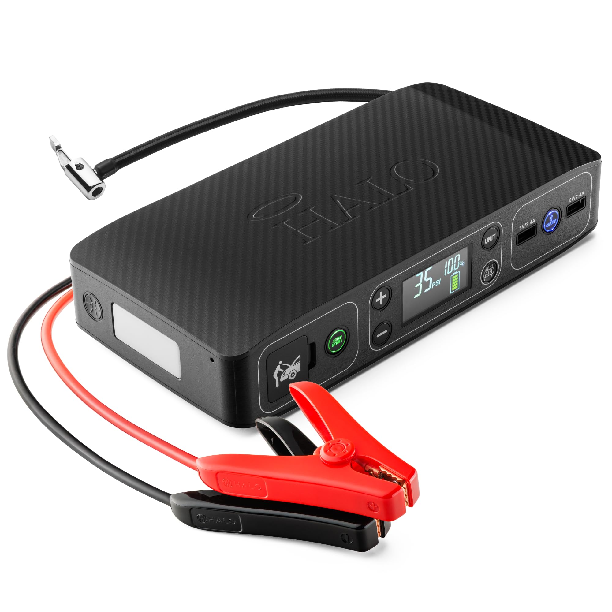 HALO Bolt Air 58830 Portable Car Battery Jump Starter