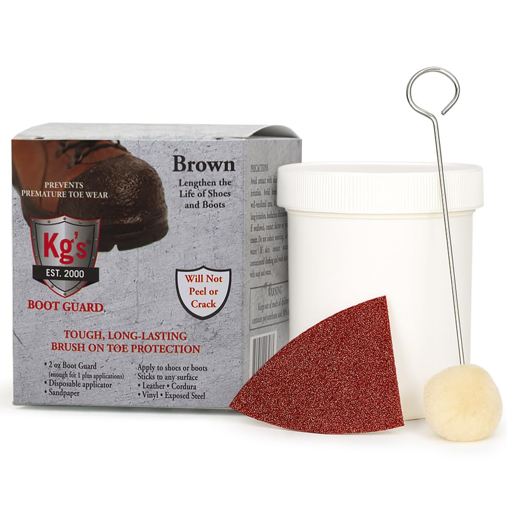 Kg's Boot Guard Brush On Toe Protection – Brush On Liquid for Tough