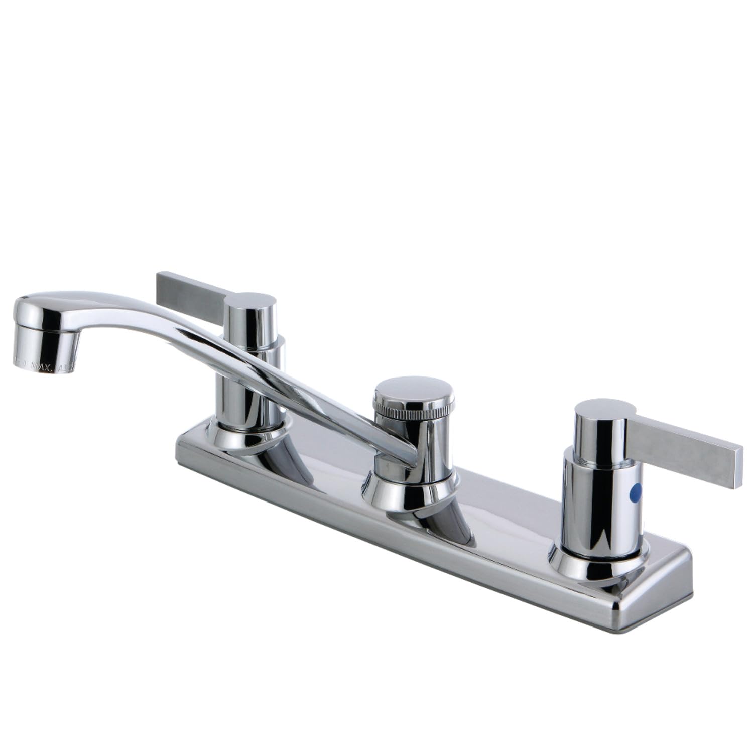 Kingston Brass FB2121NDL 7-11/16-Inch in Spout Reach NuvoFusion 8-Inch Centerset Kitchen Faucet