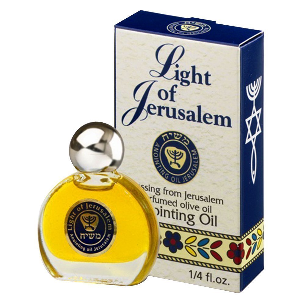 Light of Jerusalem Anointing Oil for Prayer 0.25 fl.oz. Frankincense Myrrh Cinnamon