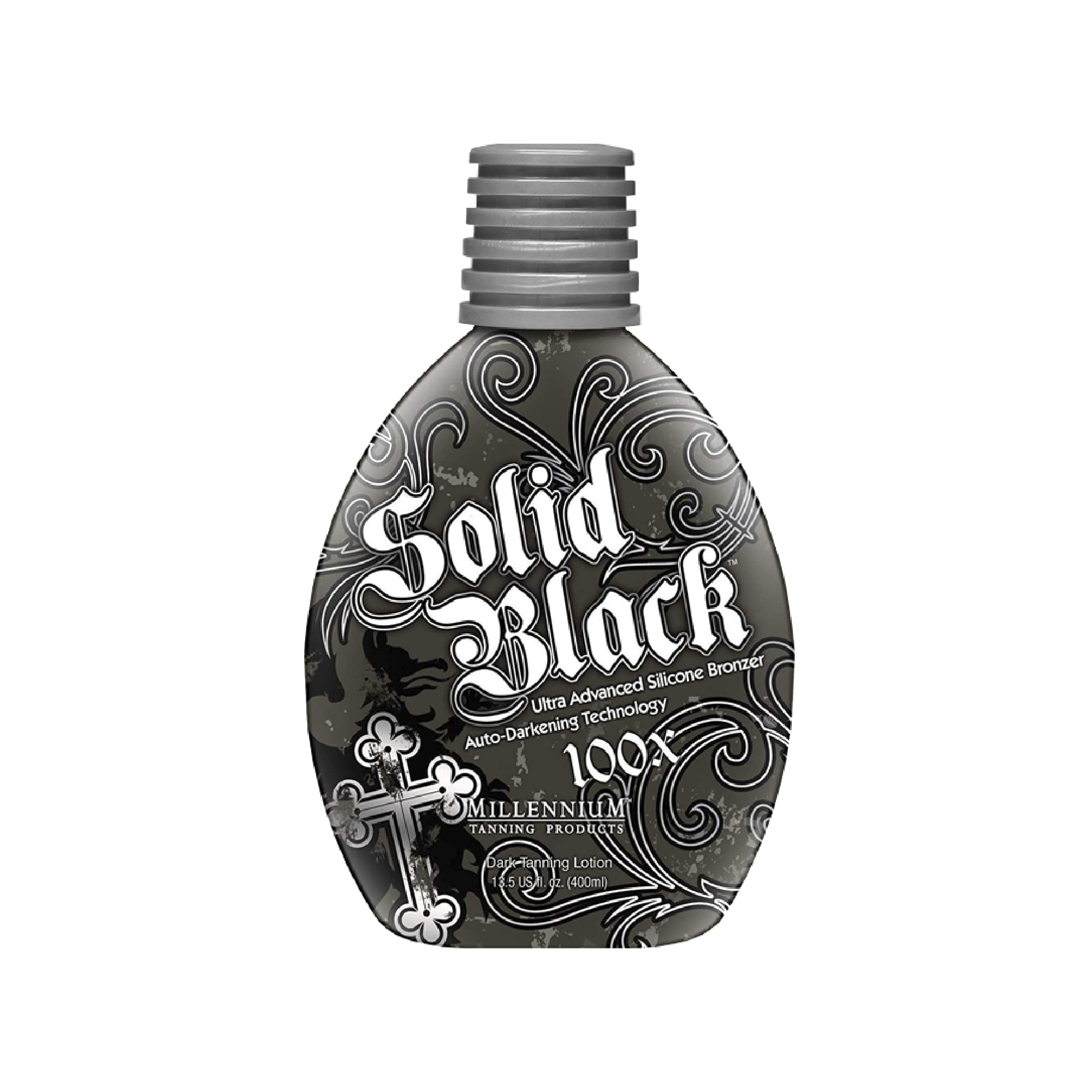 Millennium Tanning SOLID BLACK 100X Dark Tanning Lotion Indoor Outdoor Tan