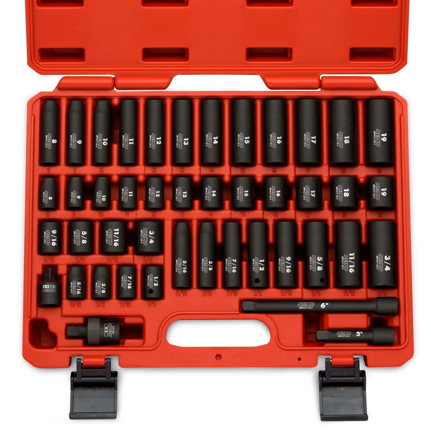 NEIKO 02440A 3/8-Inch-Drive Impact Socket Set