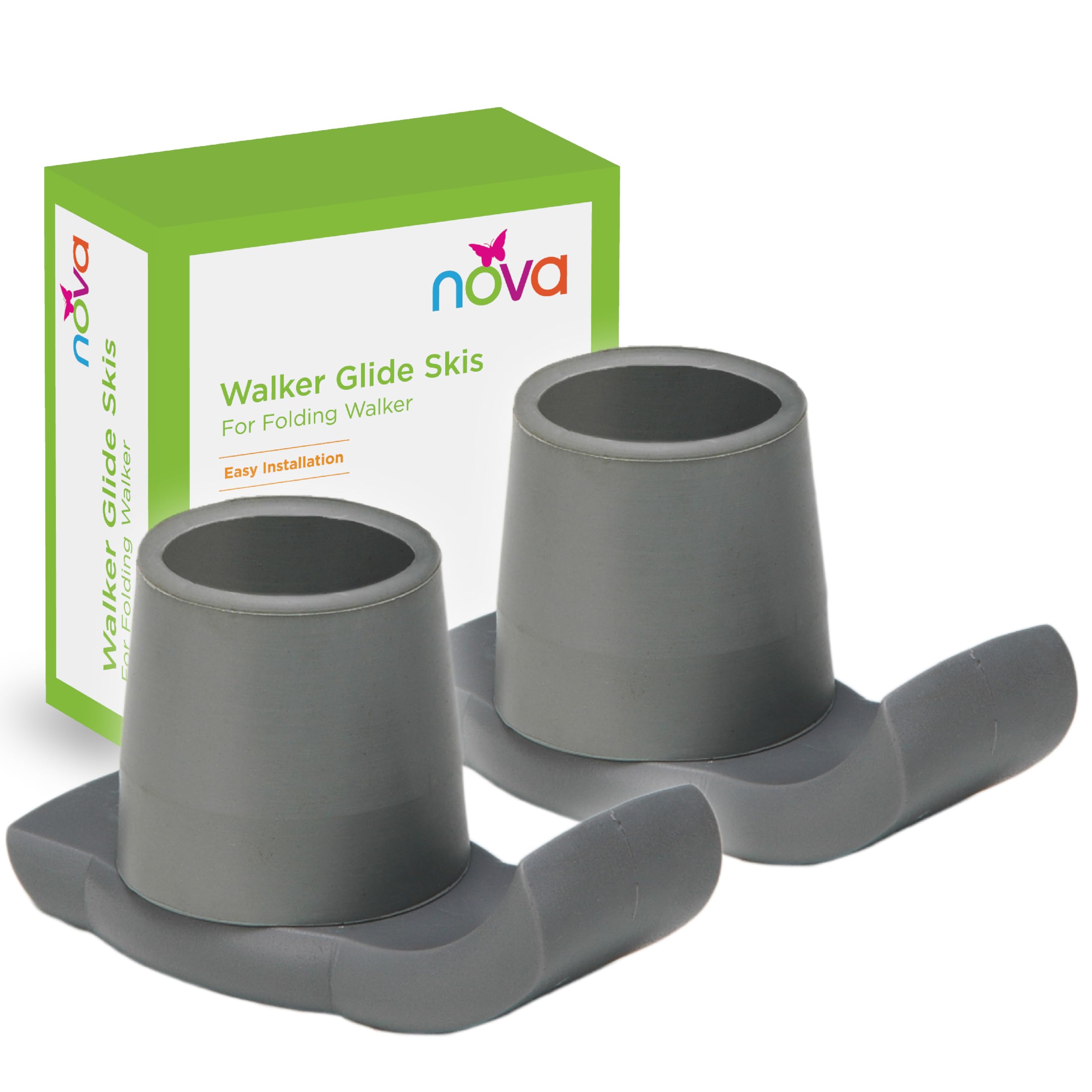 NOVA Walker Skis Glides for Folding Walkers 2 Skis