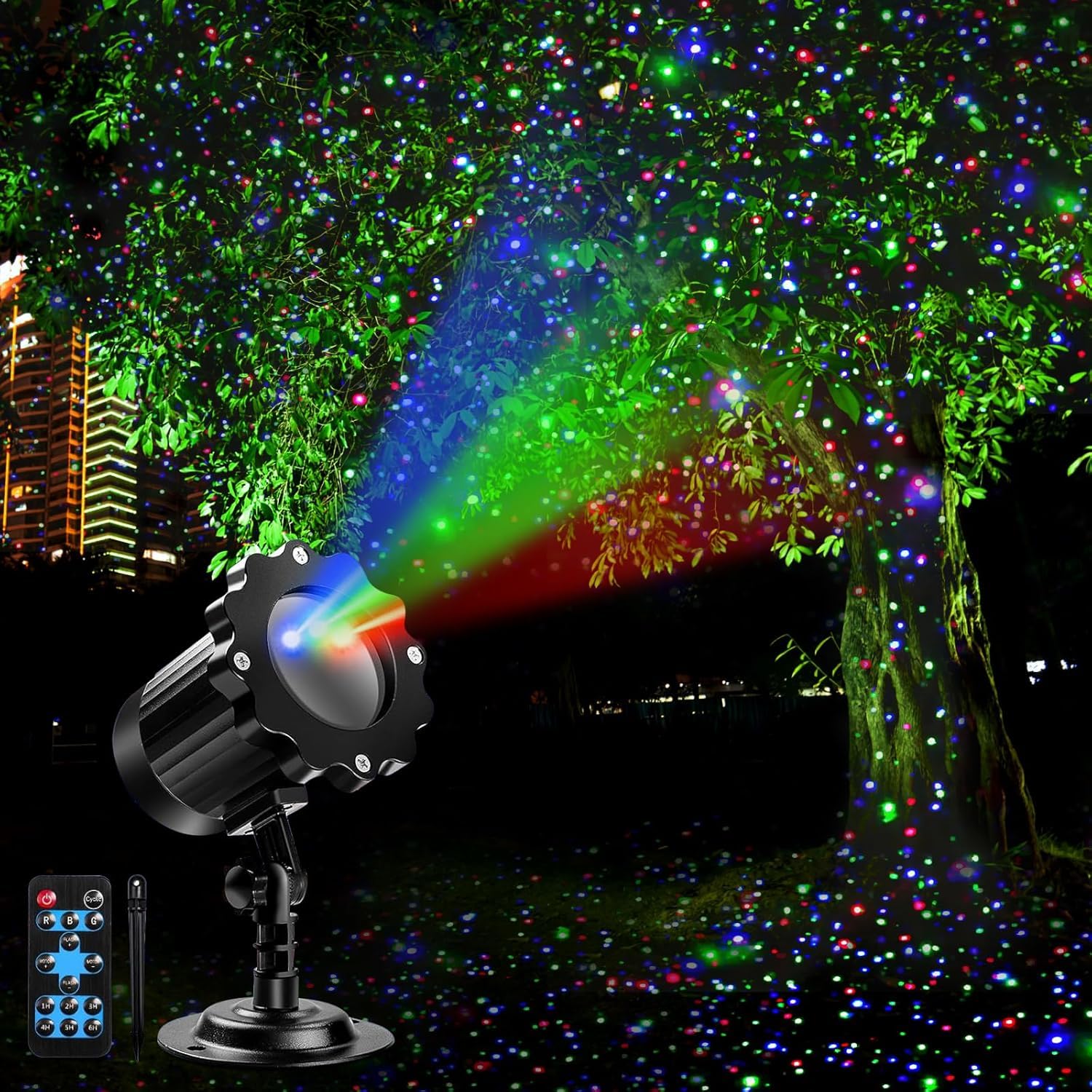 Outdoor RGB Laser Projector Lights