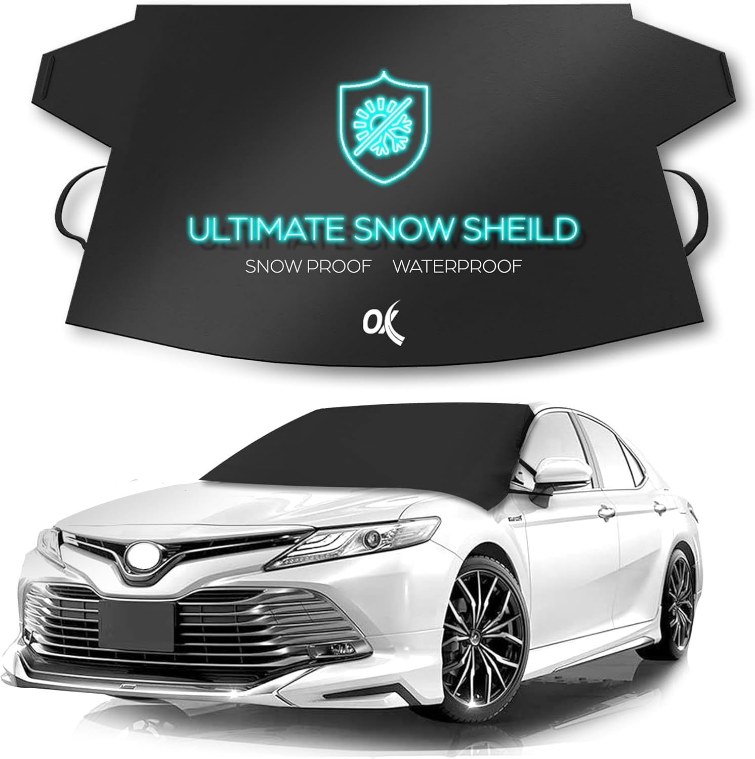 OxGord Windshield Snow Cover Ice Removal Wiper Visor Protector All Weather