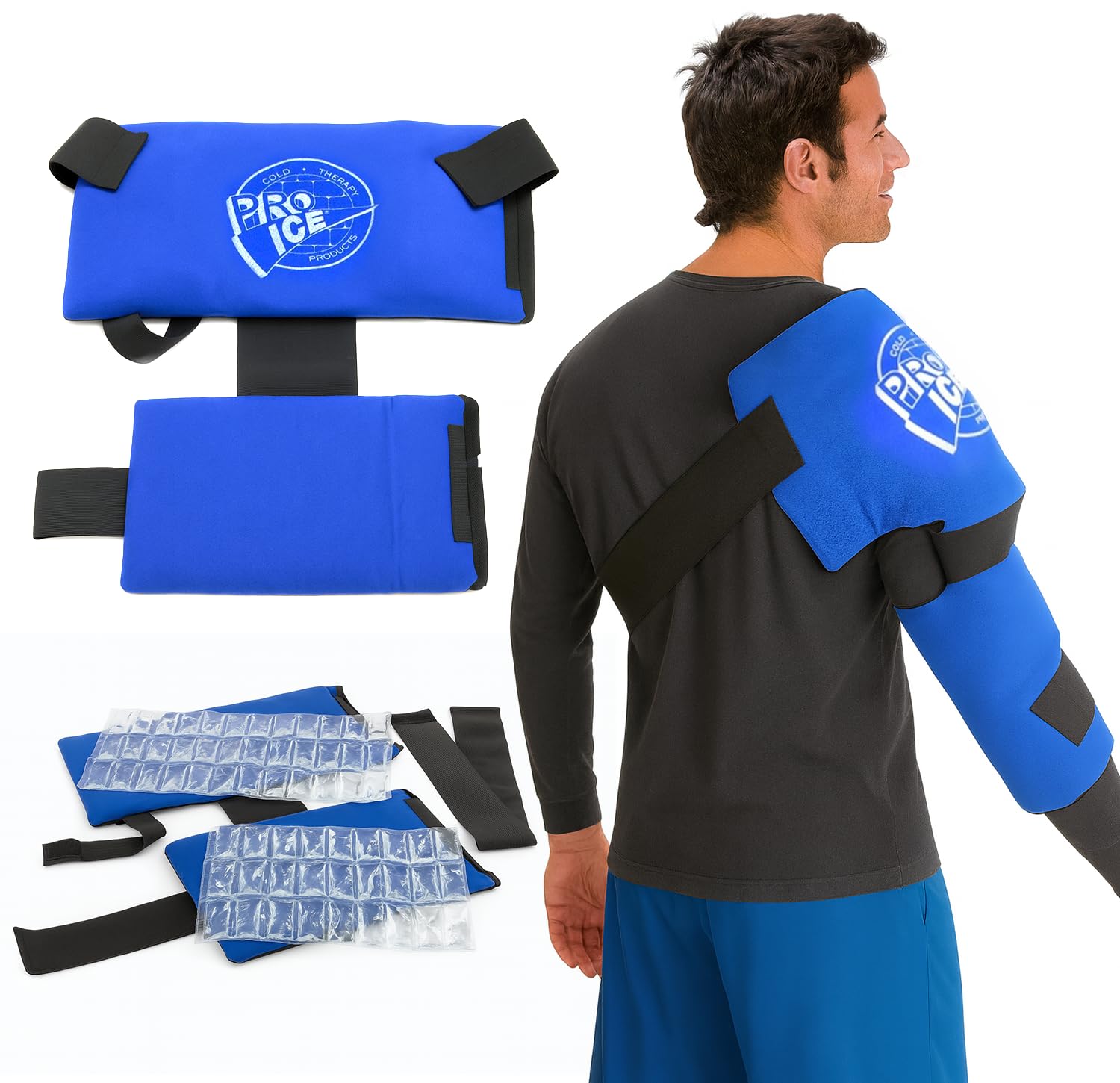 PRO ICE Shoulder Elbow Ice Therapy Wrap