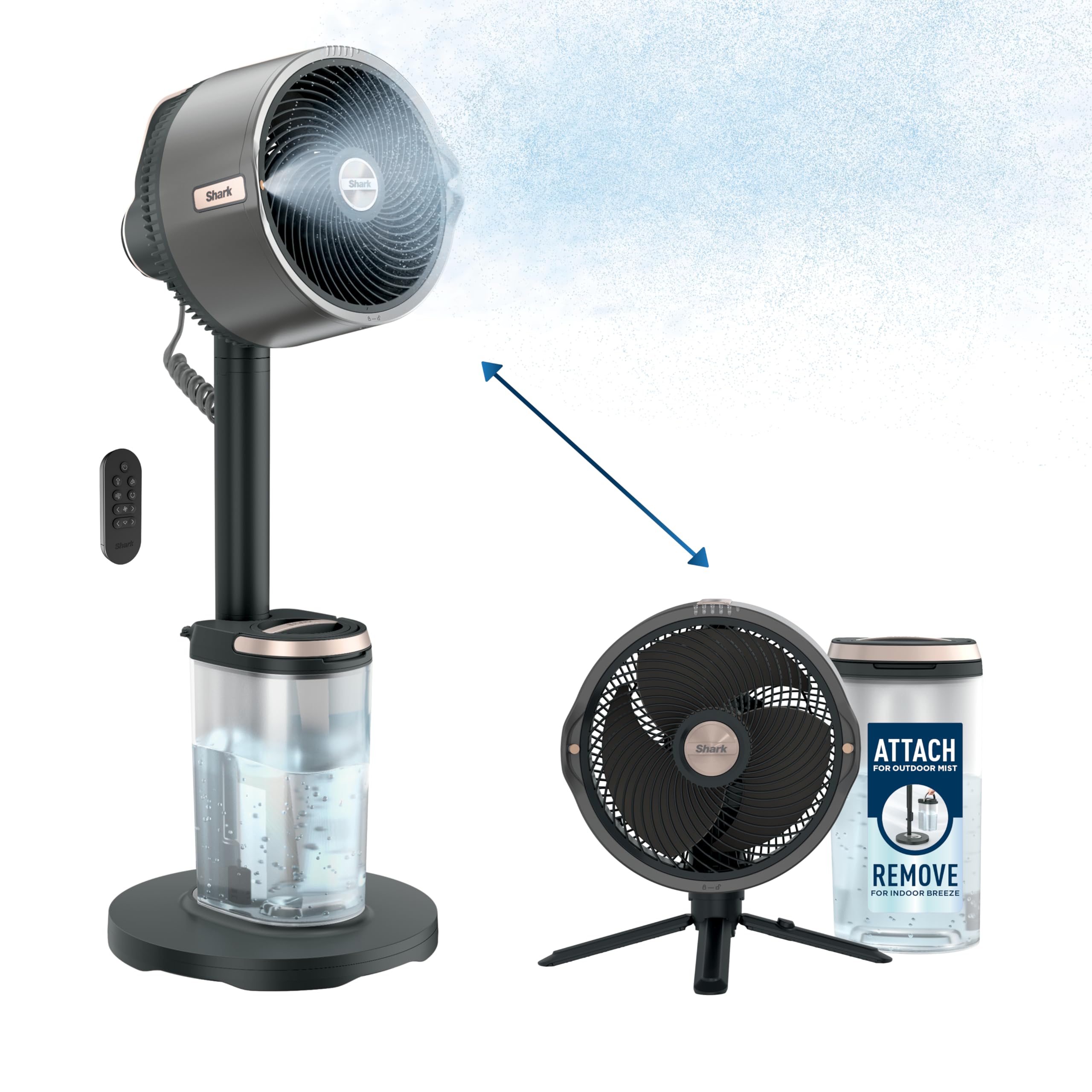 Shark FlexBreeze Pro Mist Fan — Indoor & Outdoor