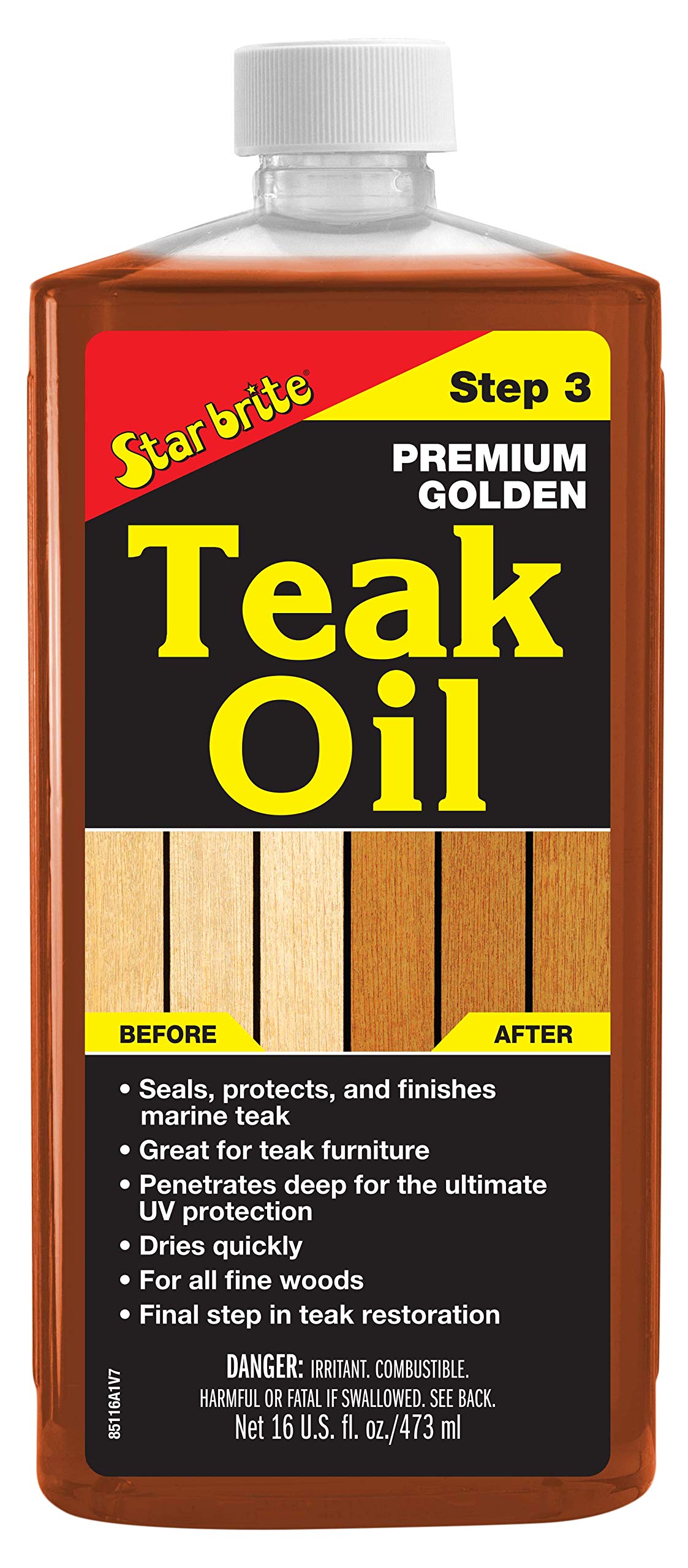 STAR BRITE Premium Golden Teak Oil 16 Oz- Sealer
