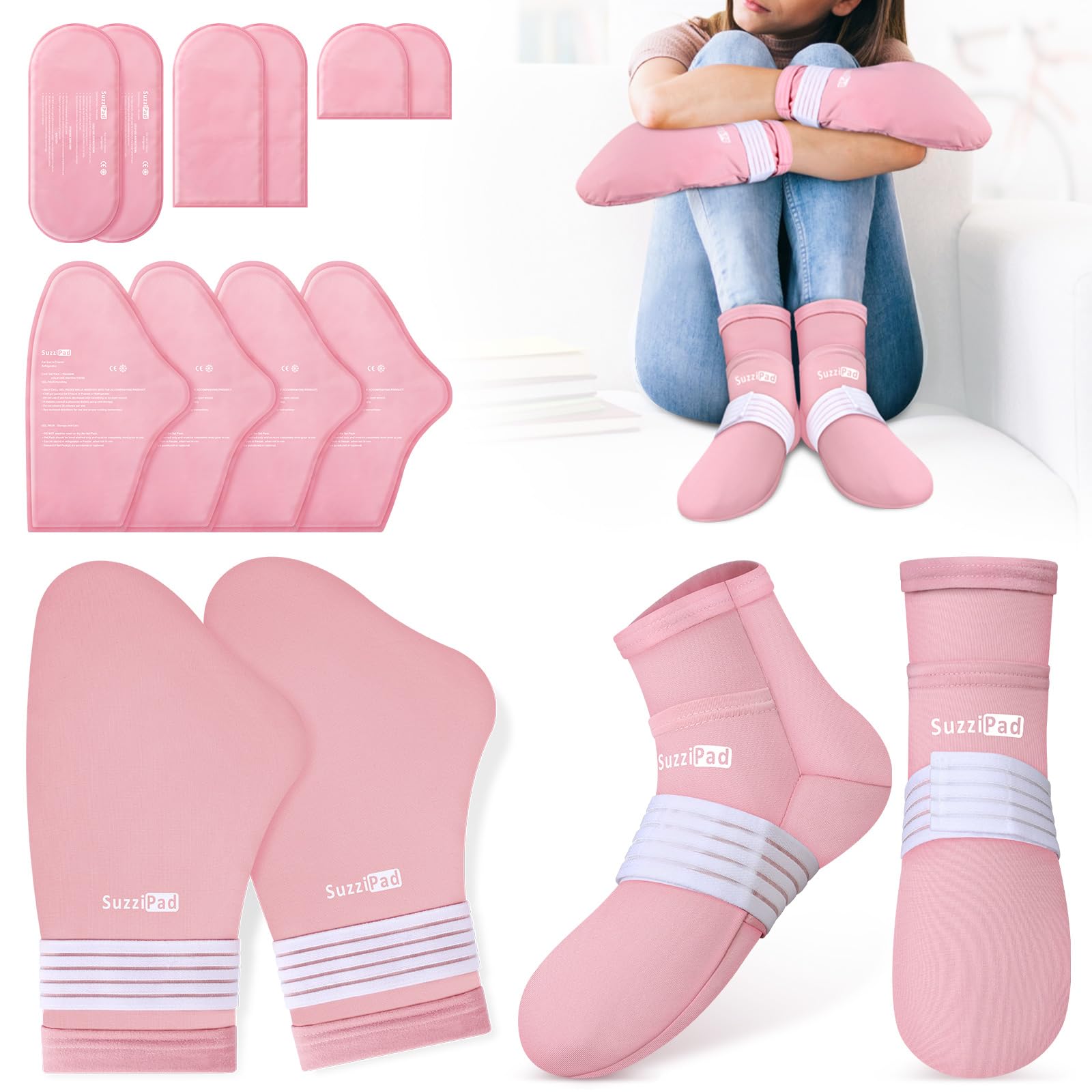SuzziPad Cold Therapy Socks and Gloves for Chemotherapy