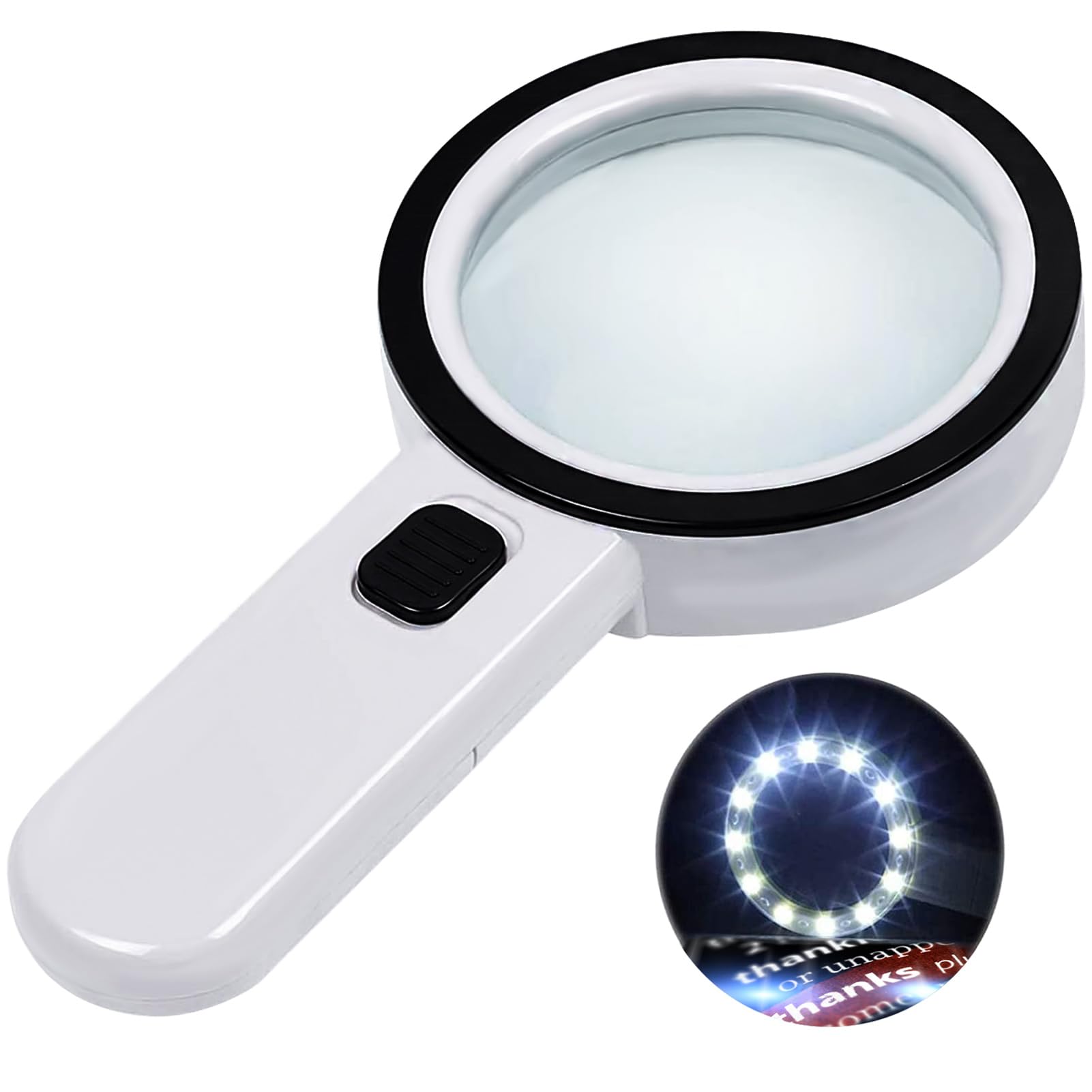 Ultra-Clear Magnifying Glass with Light
