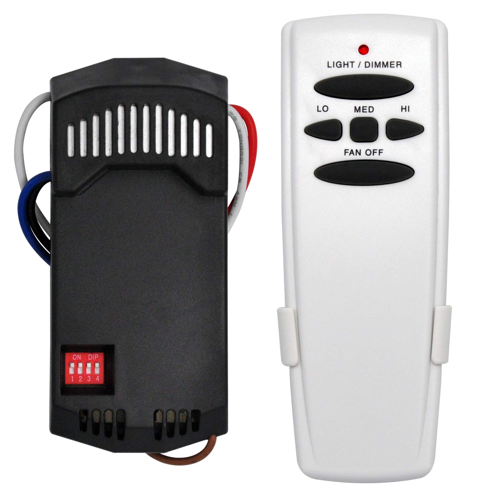 Universal Ceiling Fan Remote Control and Receiver Kit for Hampton Bay Hunter Harbor Breeze