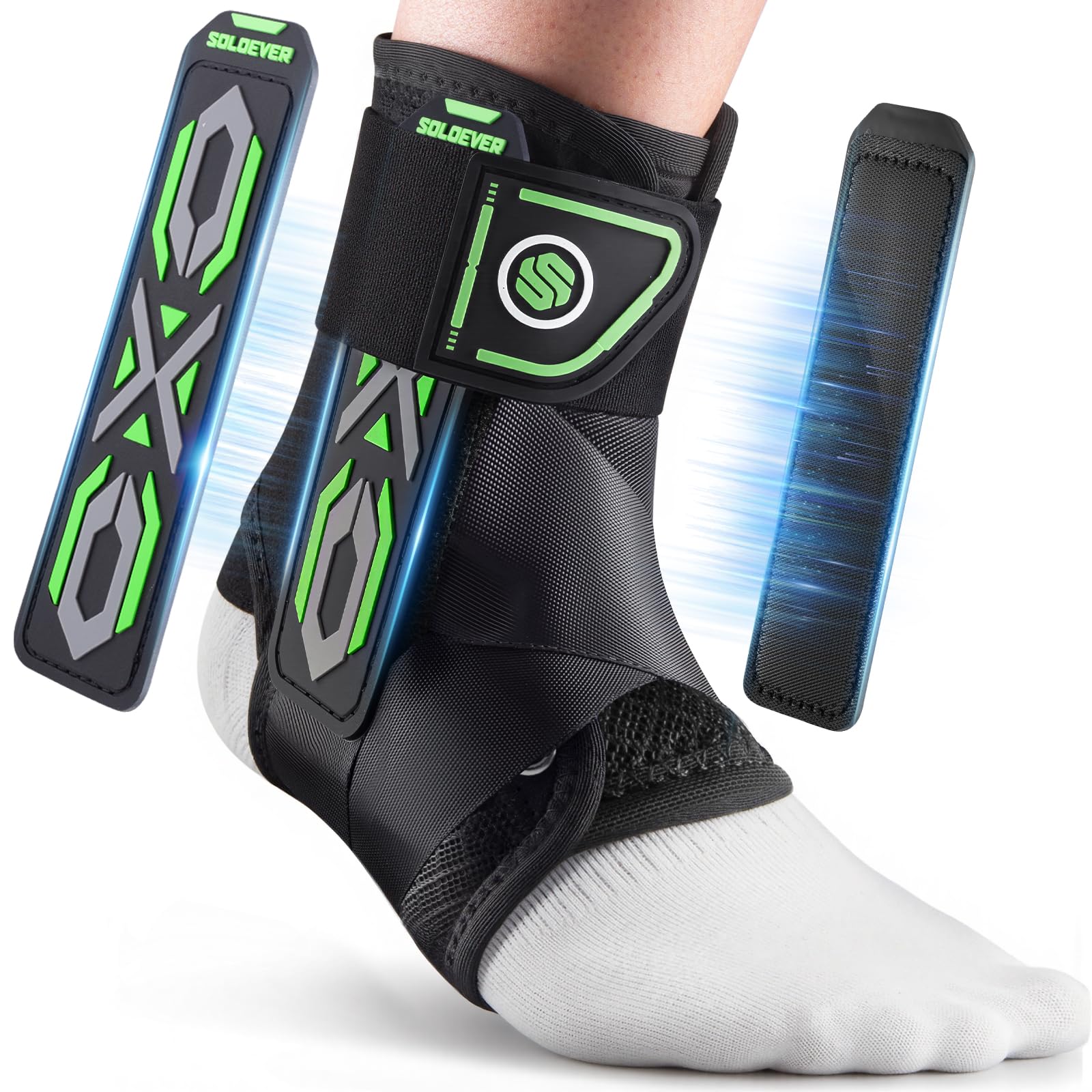Upgraded Ankle Brace for Sprained Ankle [Stronger Support & Ultra Breathable]