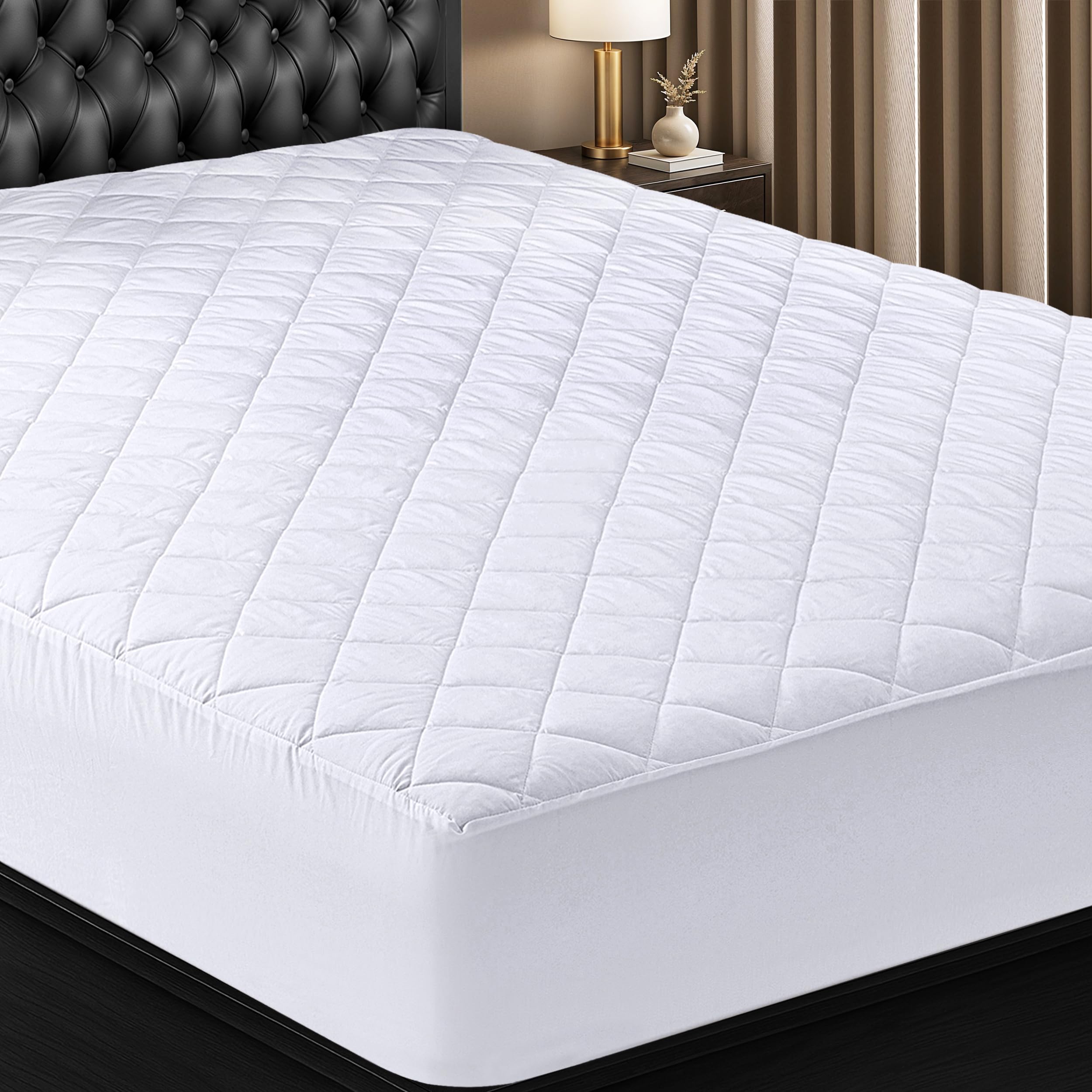 Utopia Bedding Quilted Fitted Mattress Pad