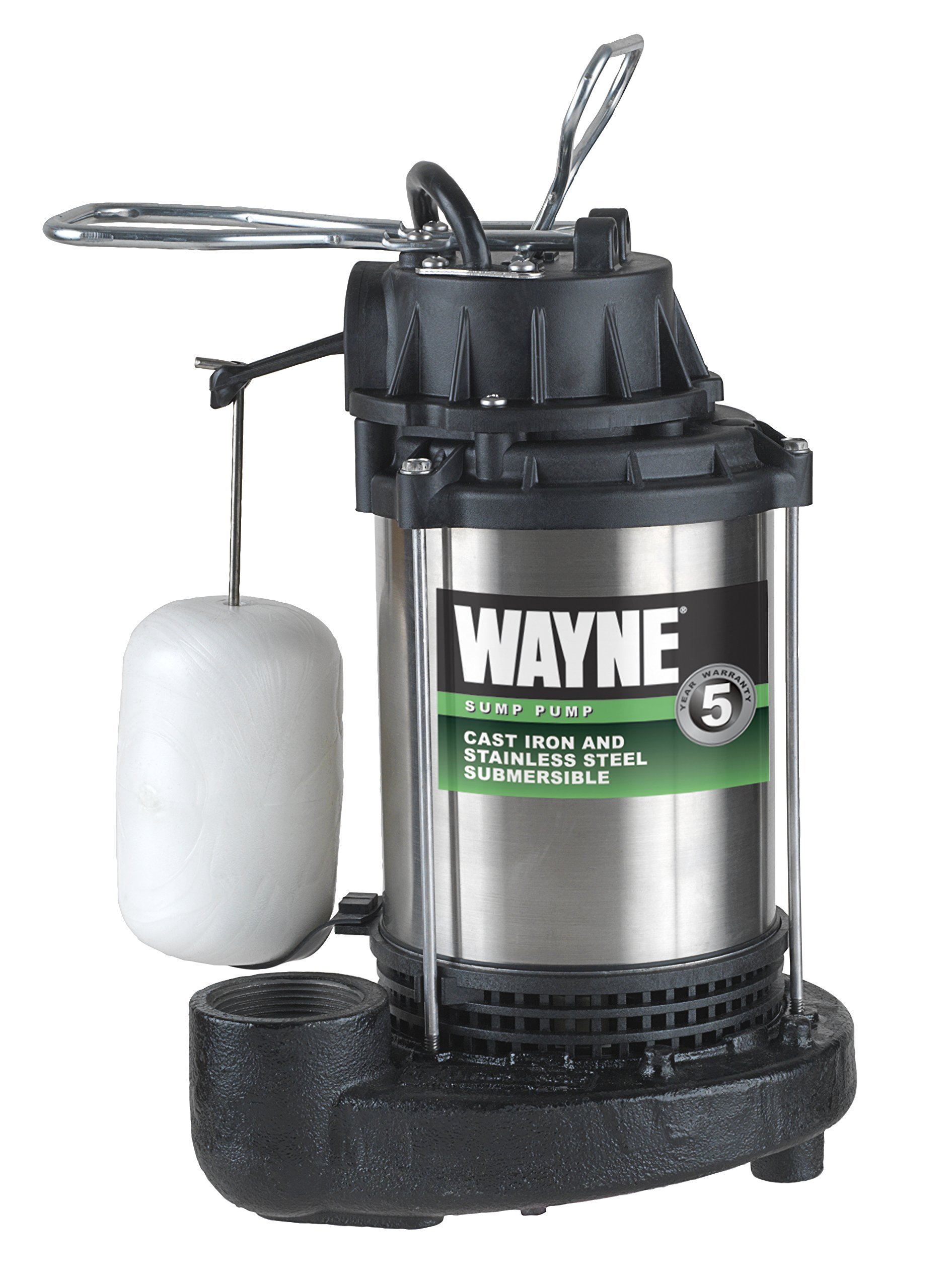 WAYNE CDU1000 1 HP Submersible Sump Pump – Cast Iron & Stainless Steel