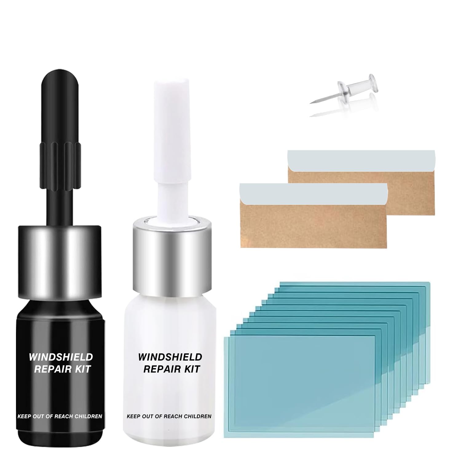 Windshield Repair Kit for Chips and Cracks – Windshield Chip Repair Kit &