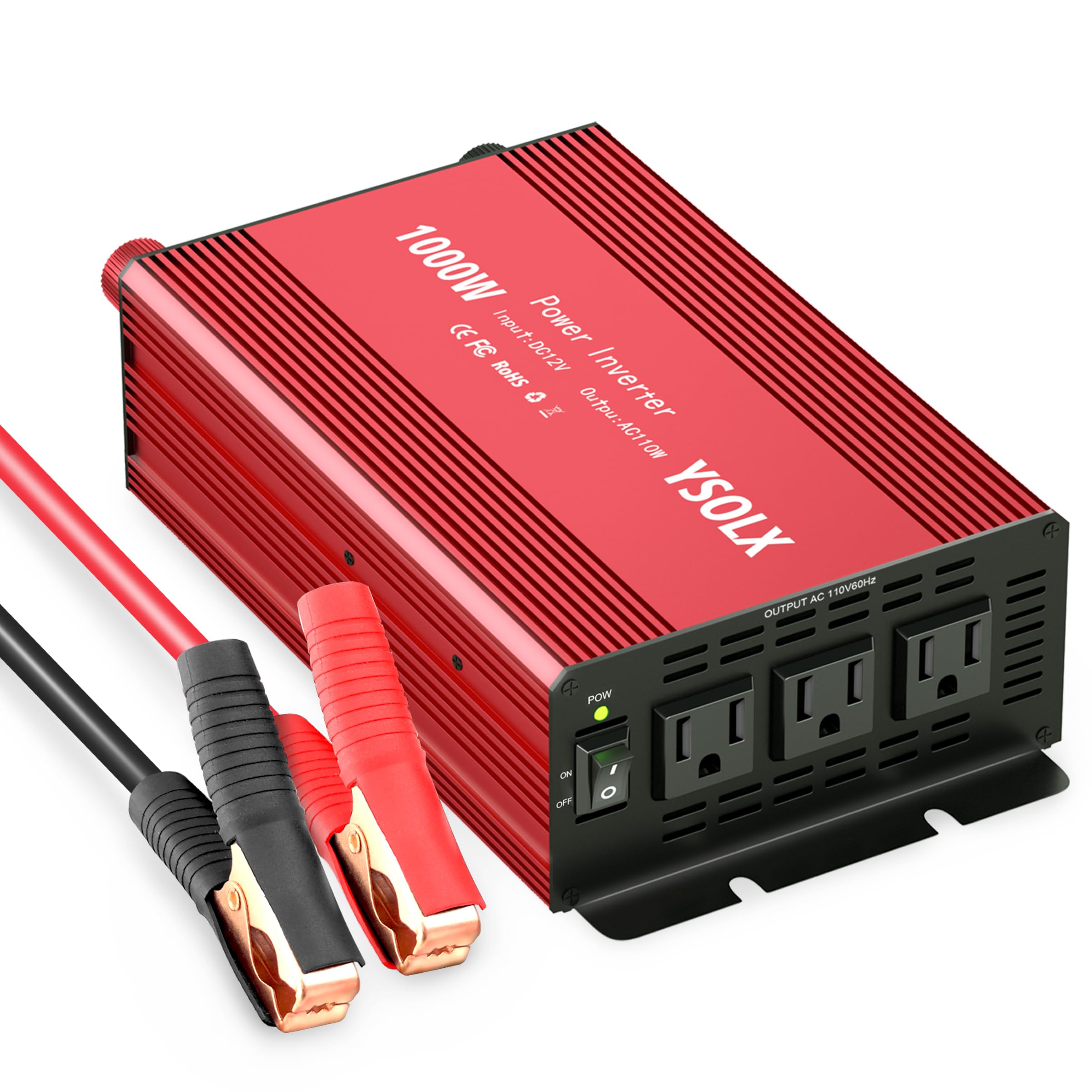 YSOLX 1000W Power Inverter 12v to 110v