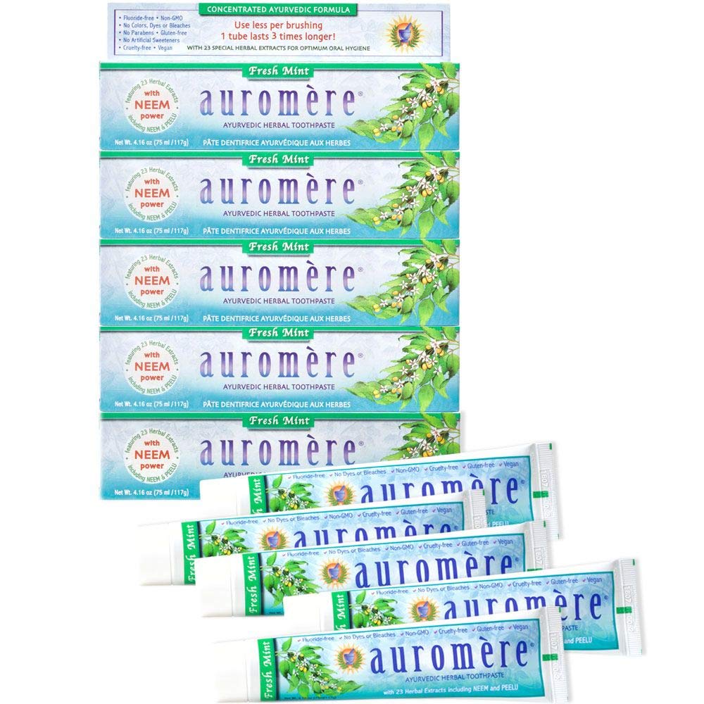Auromere Ayurvedic Herbal Neem & Clove Toothpaste