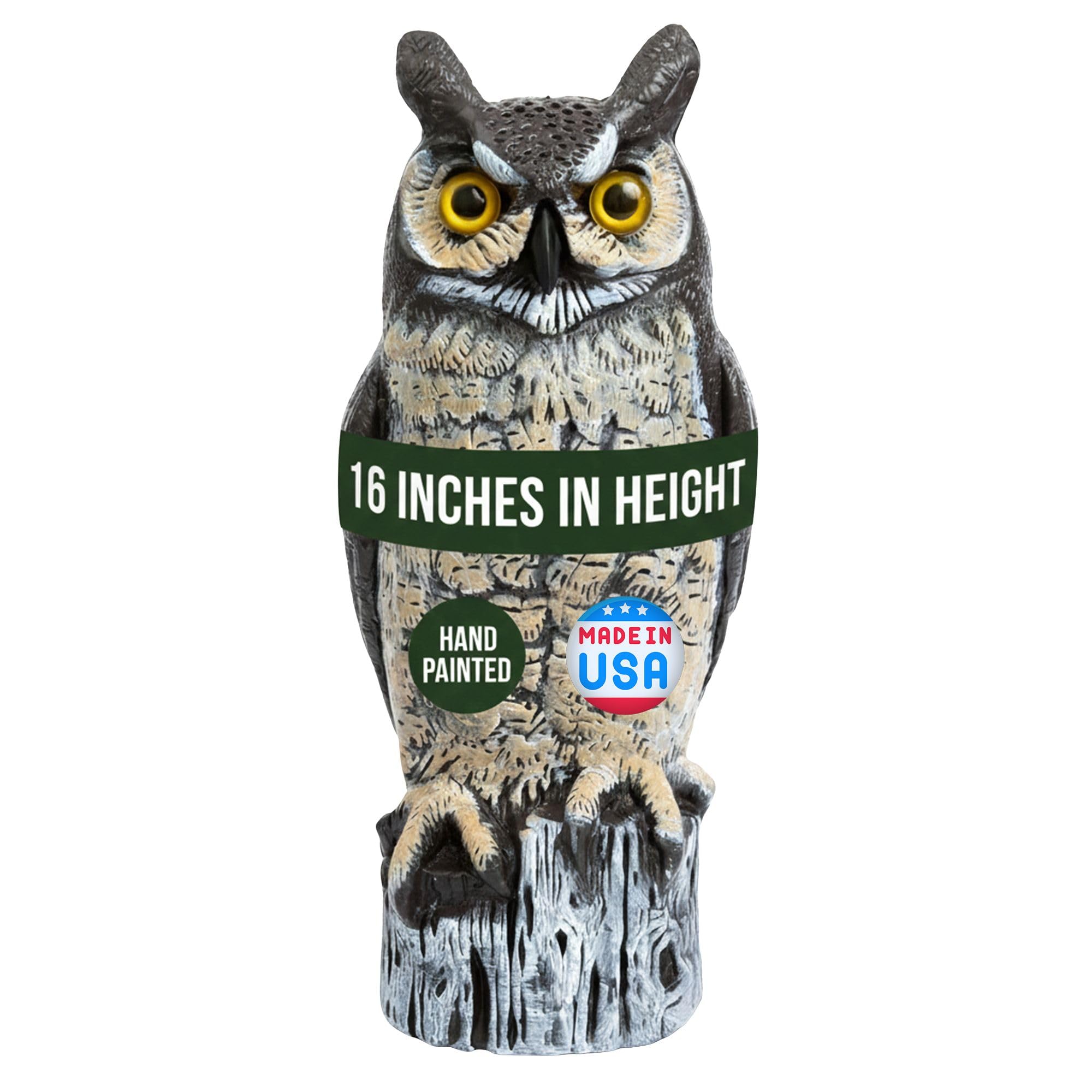 Dalen Large Fake Owl Decoy to Scare Birds Away