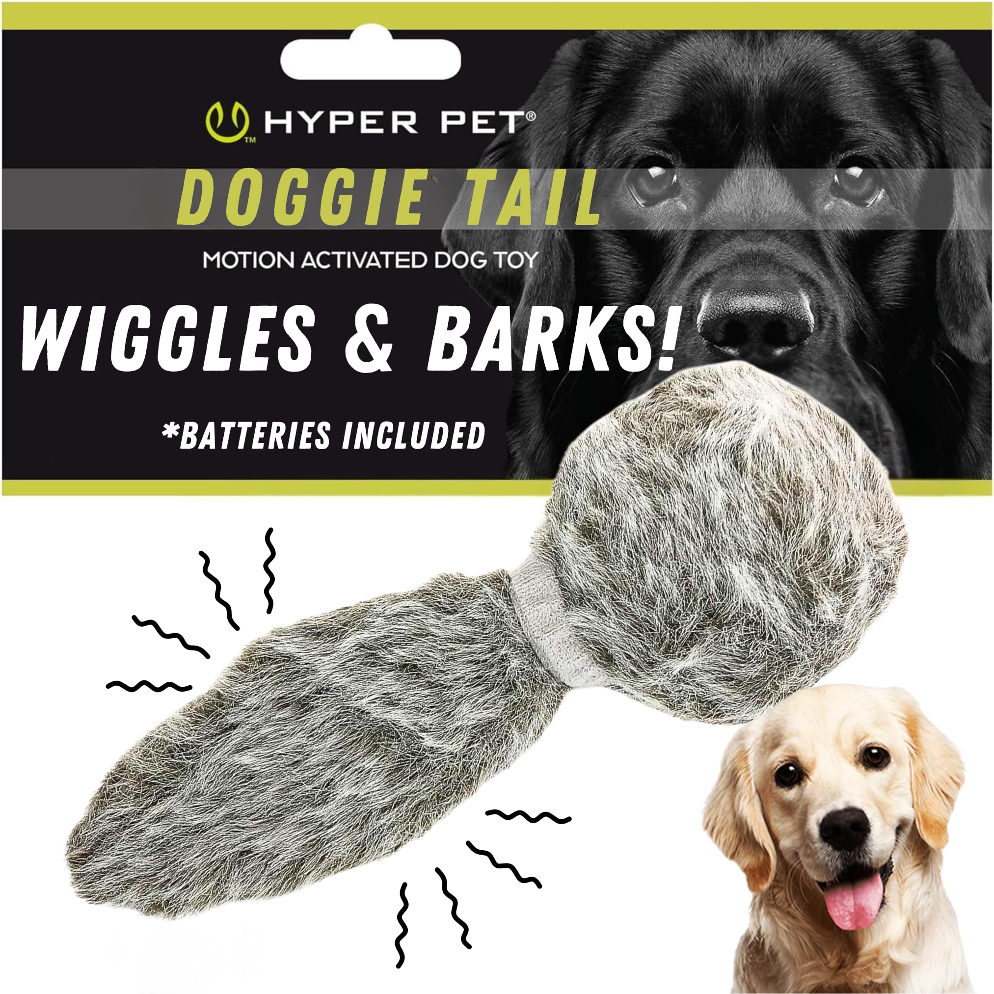 Hyper Pet Doggie Tail Interactive Plush Automatic Dog Toys