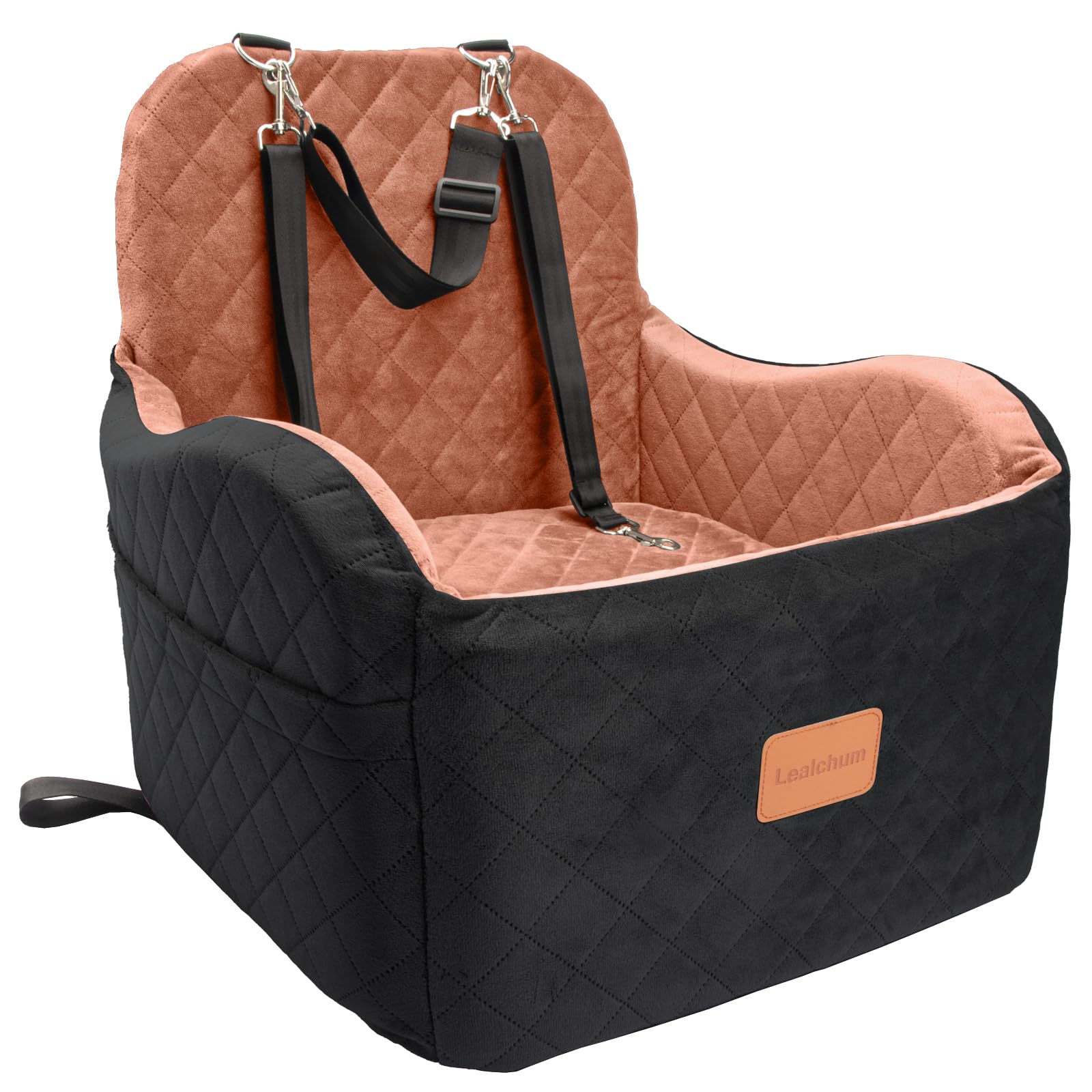 Lealchum Dog Booster Car Seat for S/M Dogs Up to 35lbs