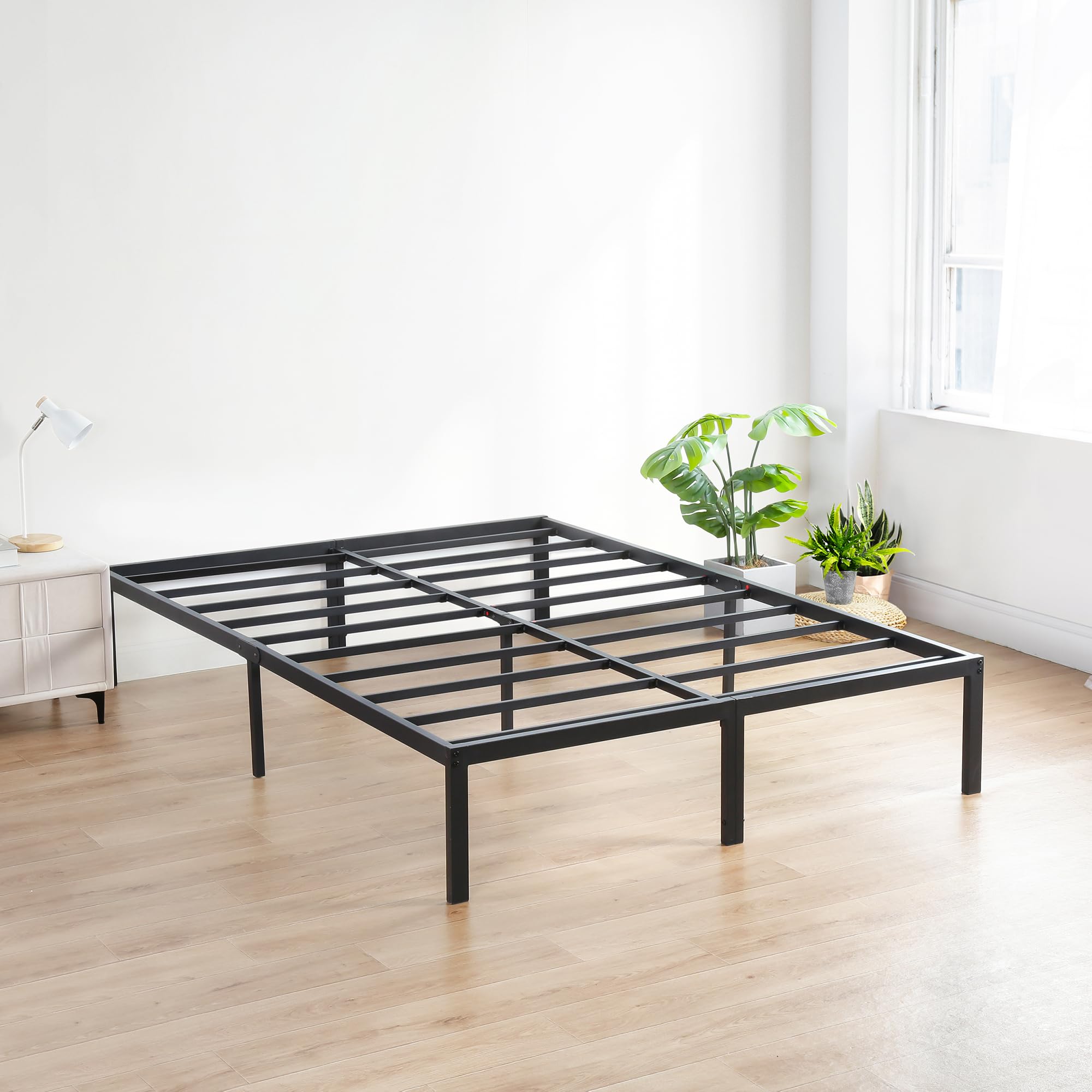 Olee Sleep 18 Inch Heavy Duty Steel Slat Anti-Slip Support