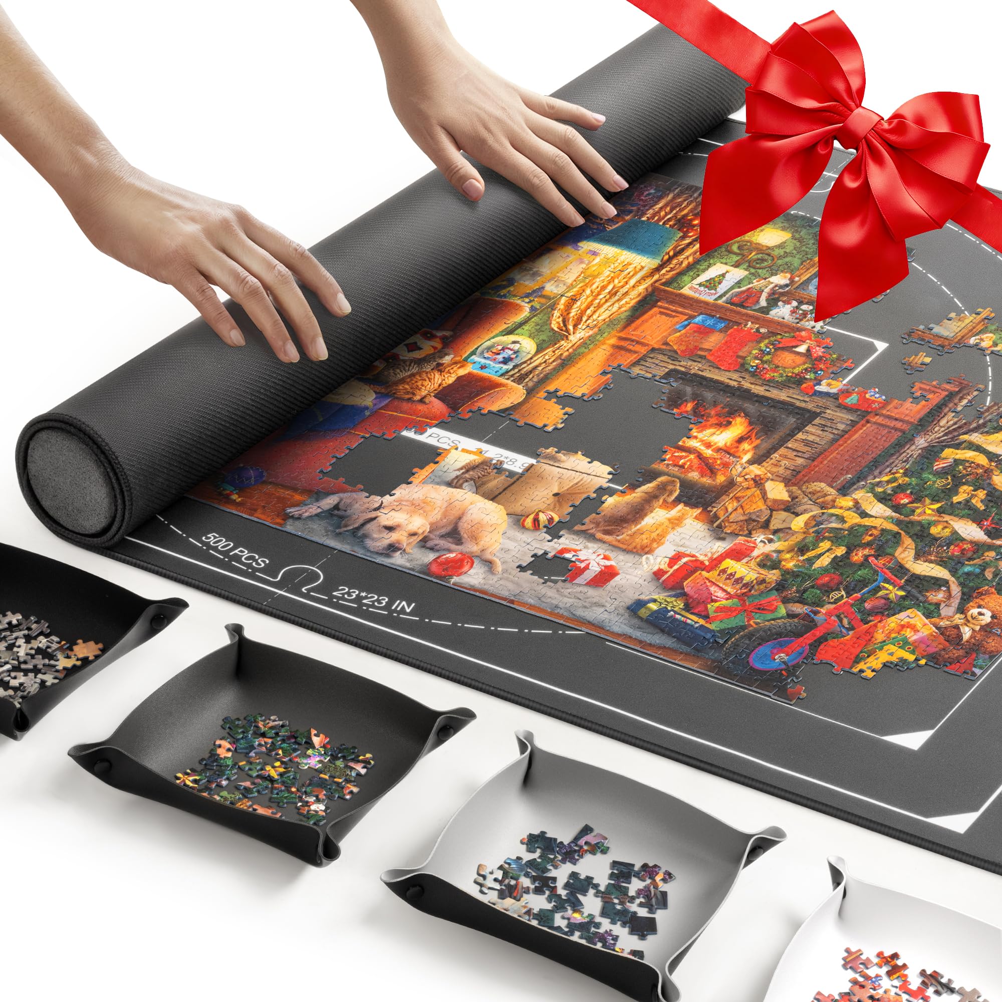 ropoda 1500 Pieces 46" x 26 "Puzzle Mat Roll Up